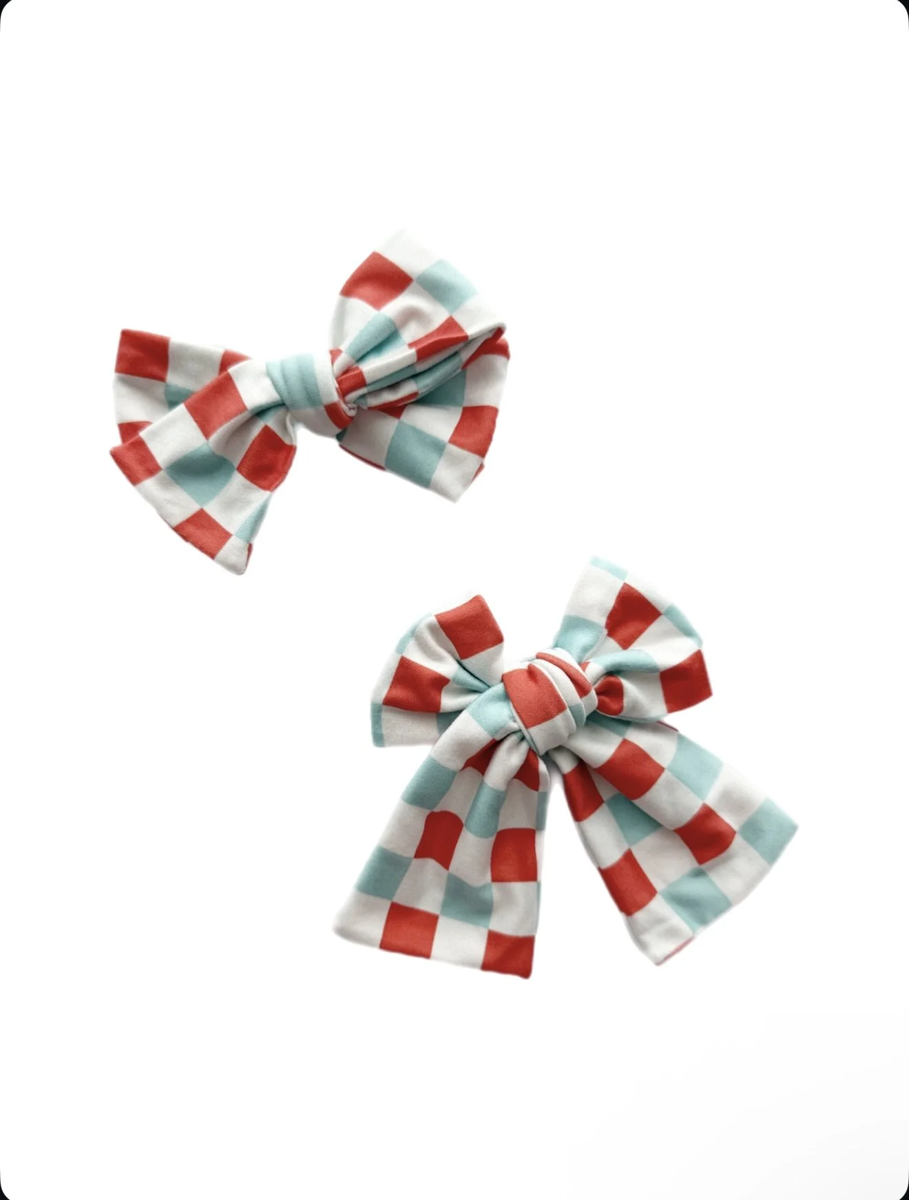 Red, White, and Blue Checkered - Sailor + Biggie Bow