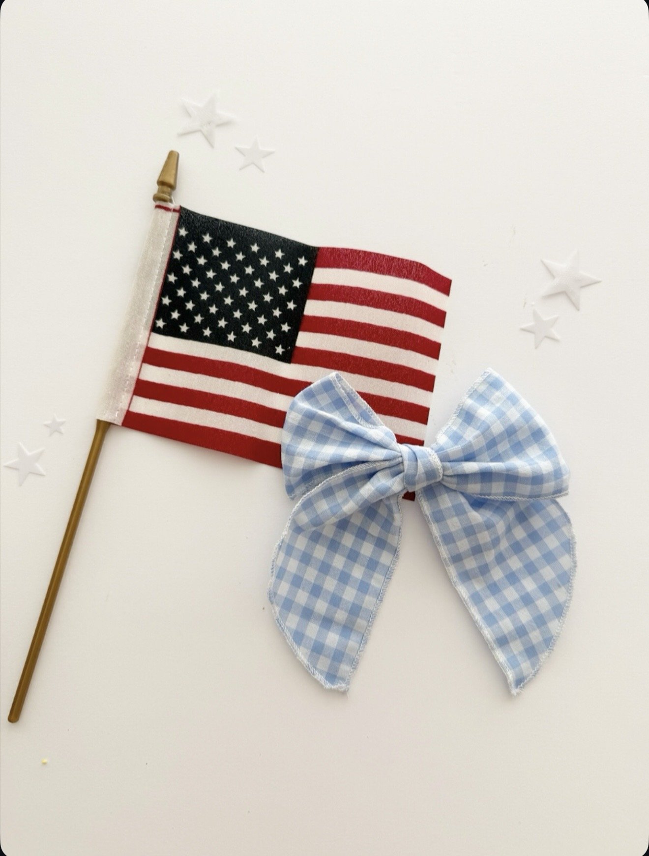 Freedom Rings Gingham - Fable Bow