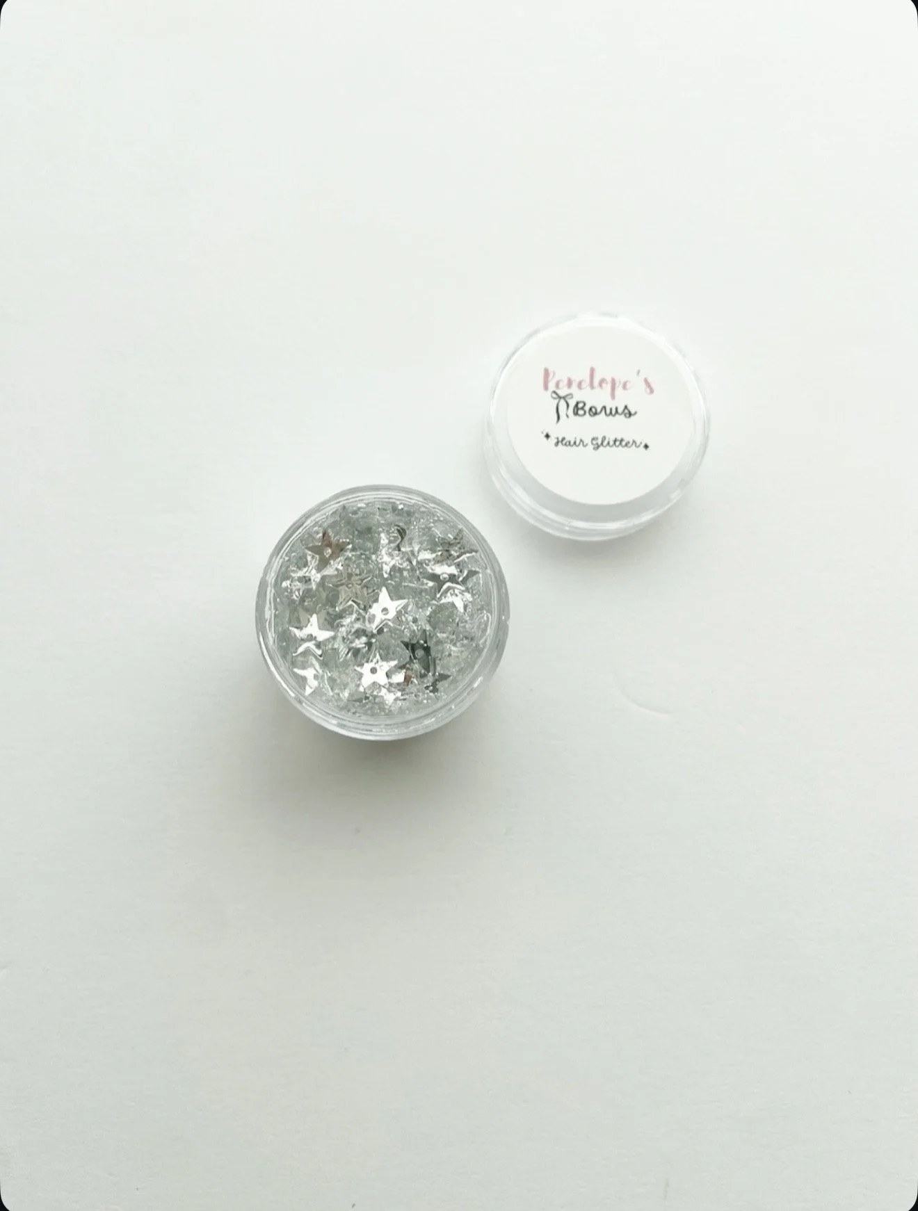 Silver Stars - Hair Glitter