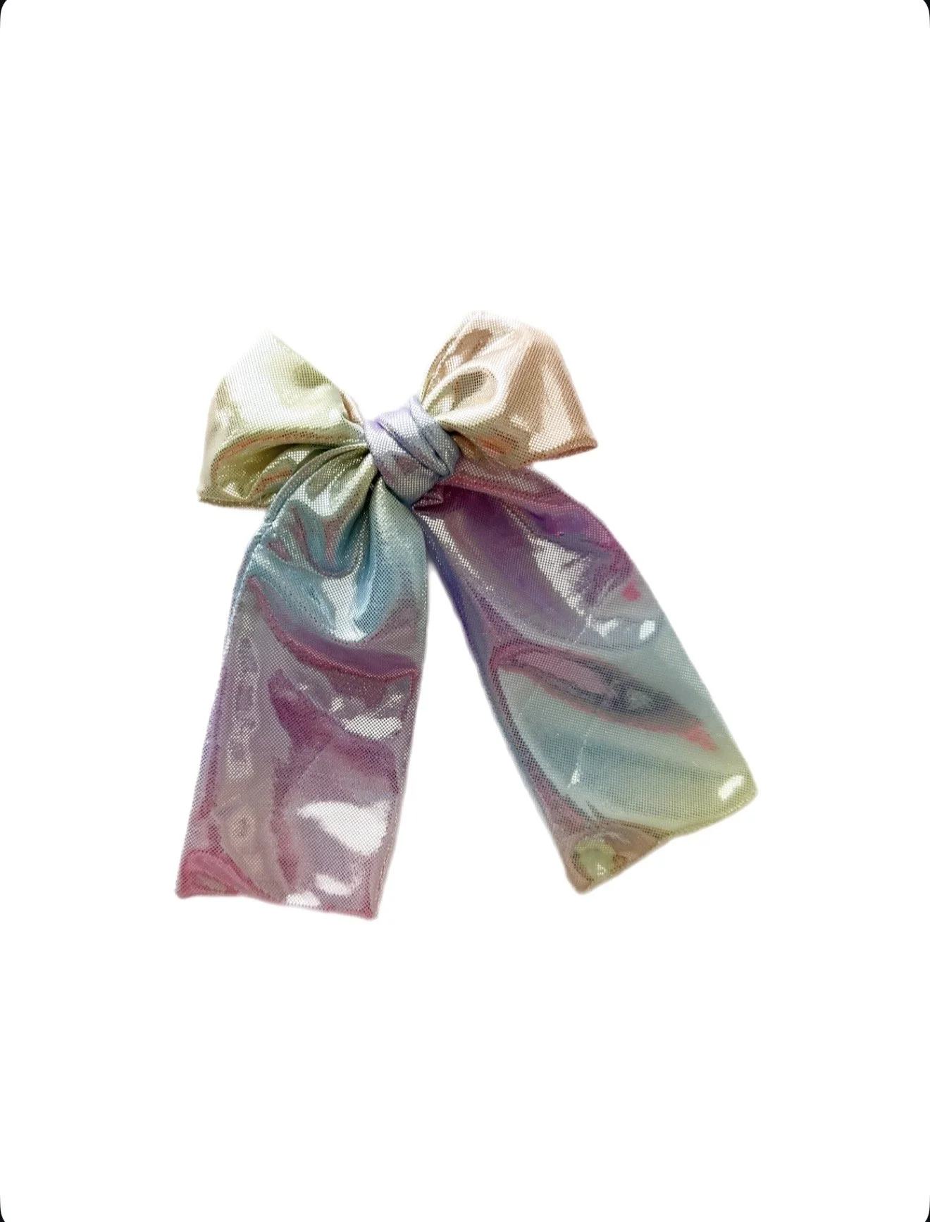 Rainbow  Metallic/Shimmery - Long Whimsy Bow