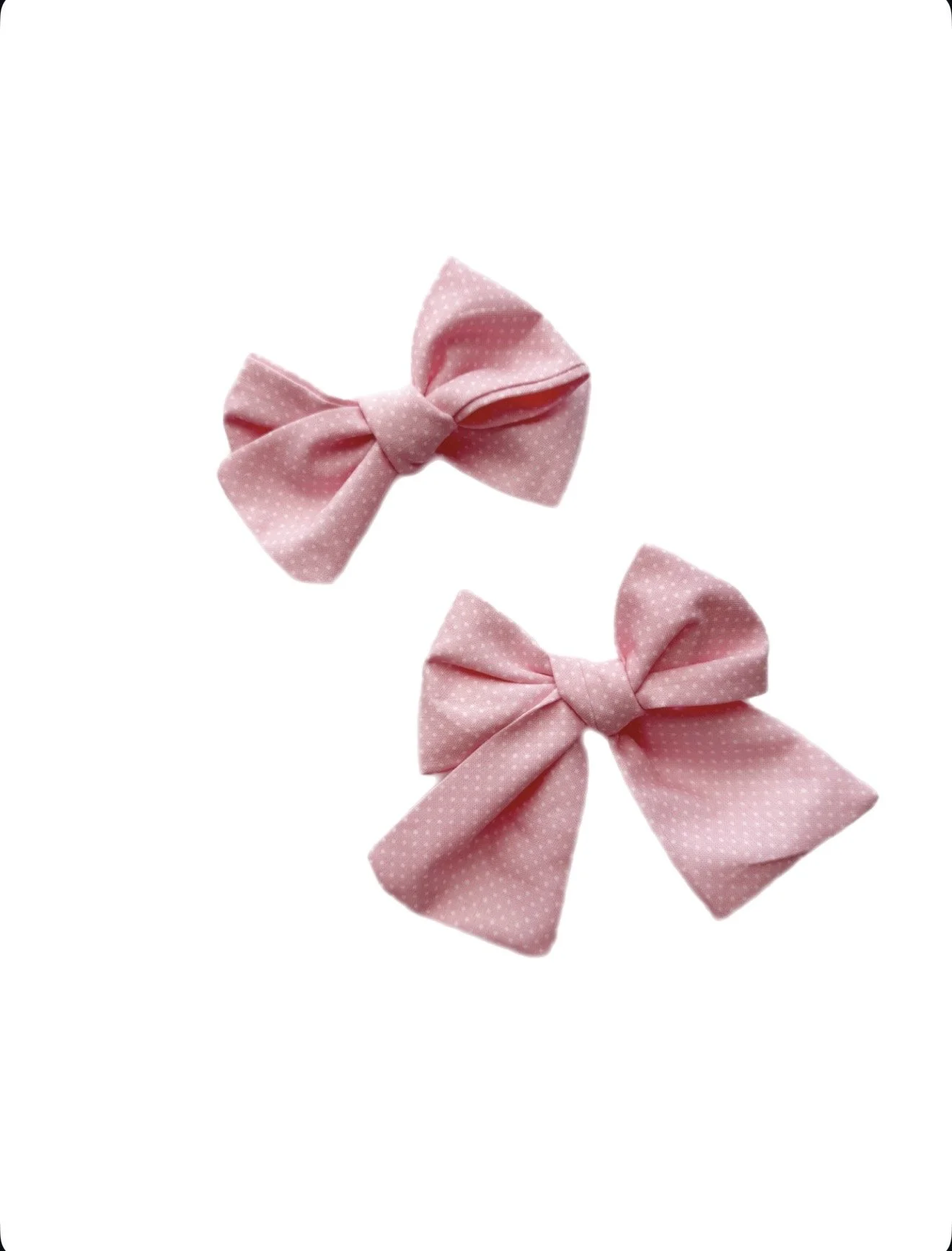 Dainty Pink Polka Dots - Sailor + Biggie Bow