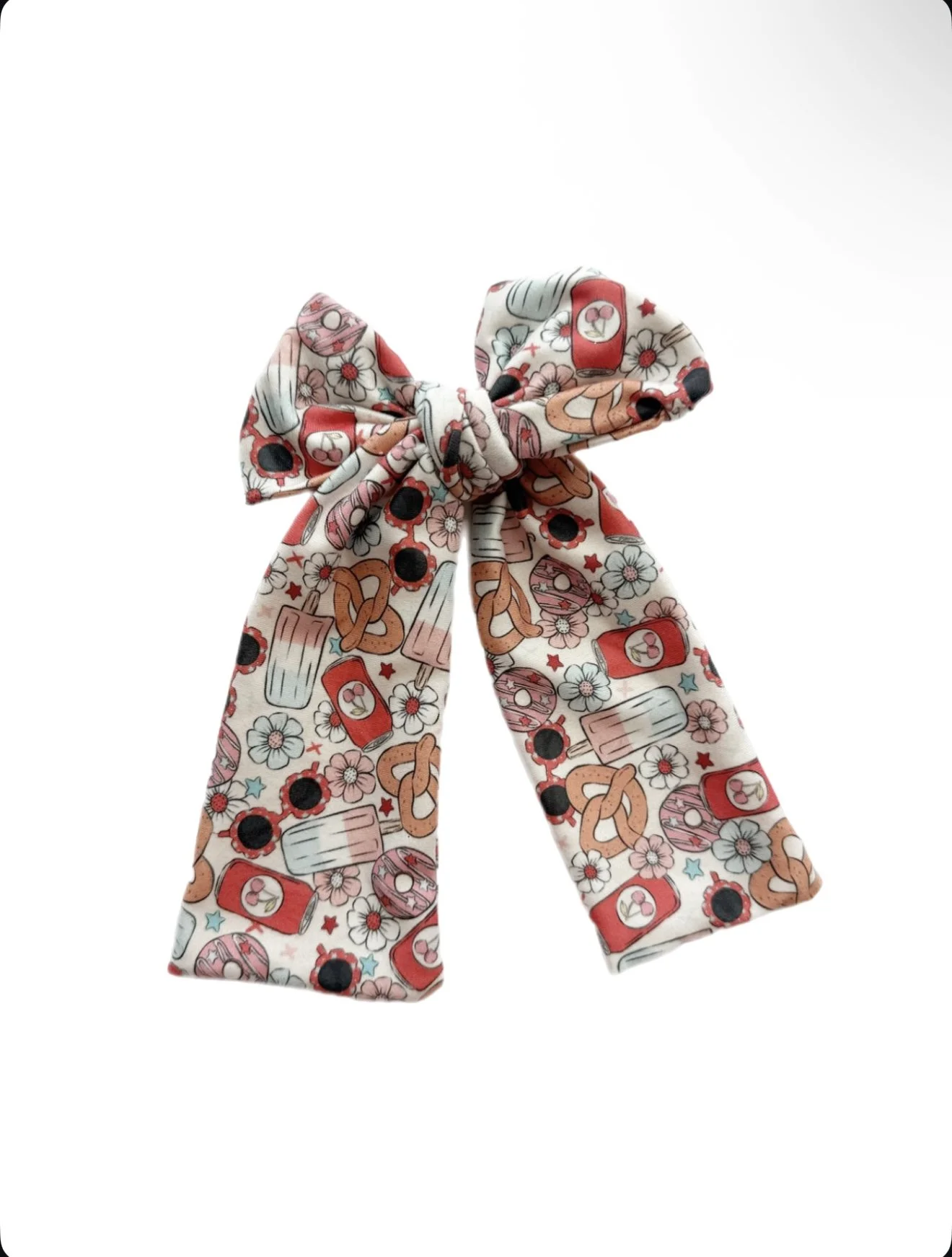 4th Of July - Long Whimsy Bow