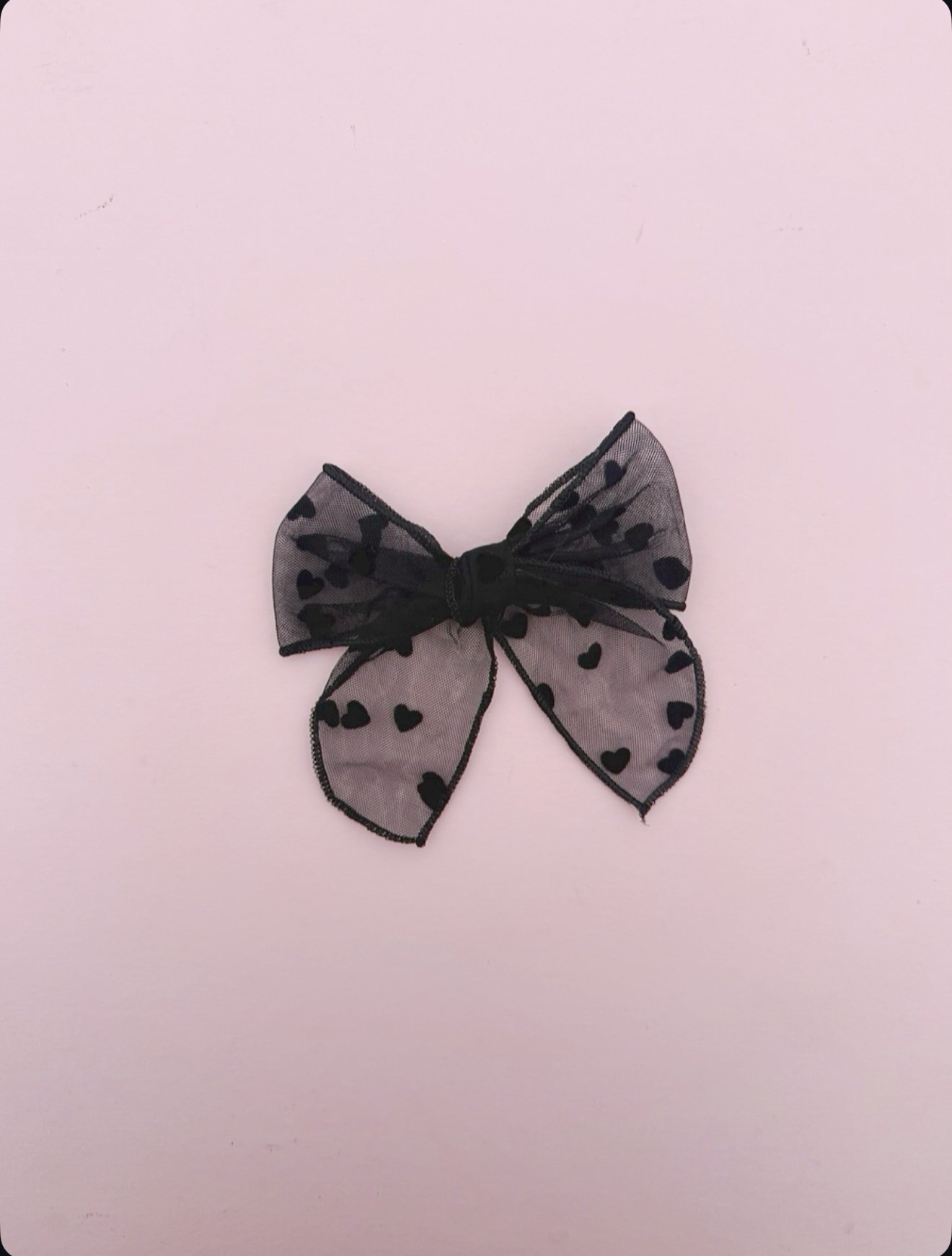 Hearts in Black Tulle - Fable Bow