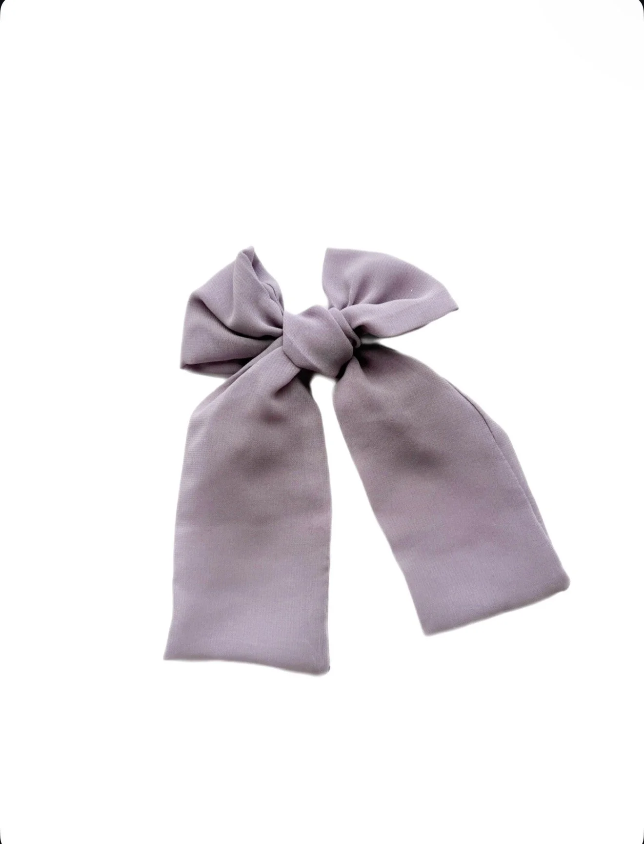 Dusty Lavender Mesh - Long Whimsy Bow