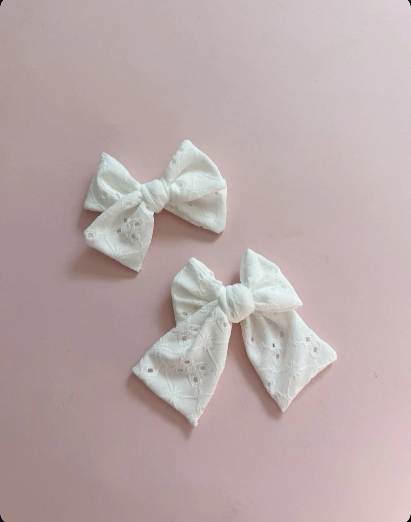 White Eyelet - Sailor + Biggie Bow