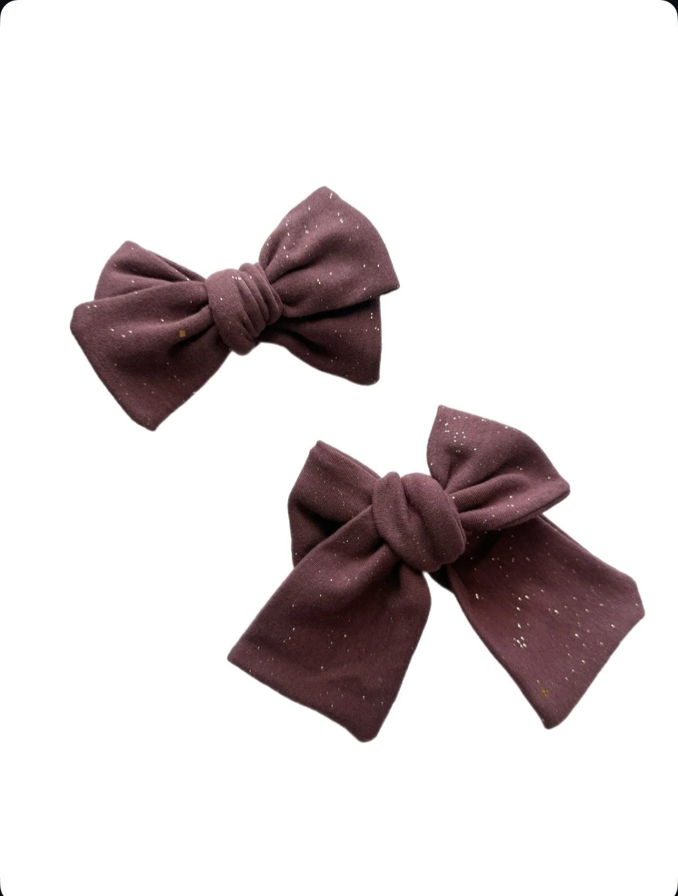Sparkly Deep Burgundy - Sailor + Biggie Bow