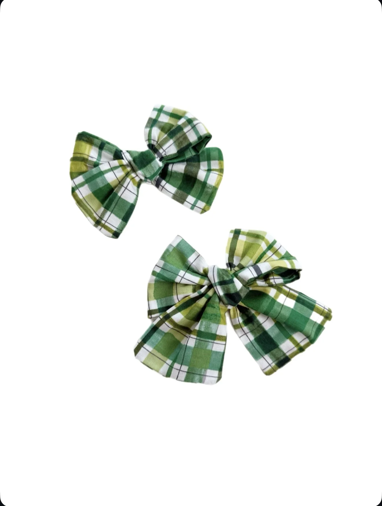 St. Patty's Plaid - Sailor + Biggie Bow