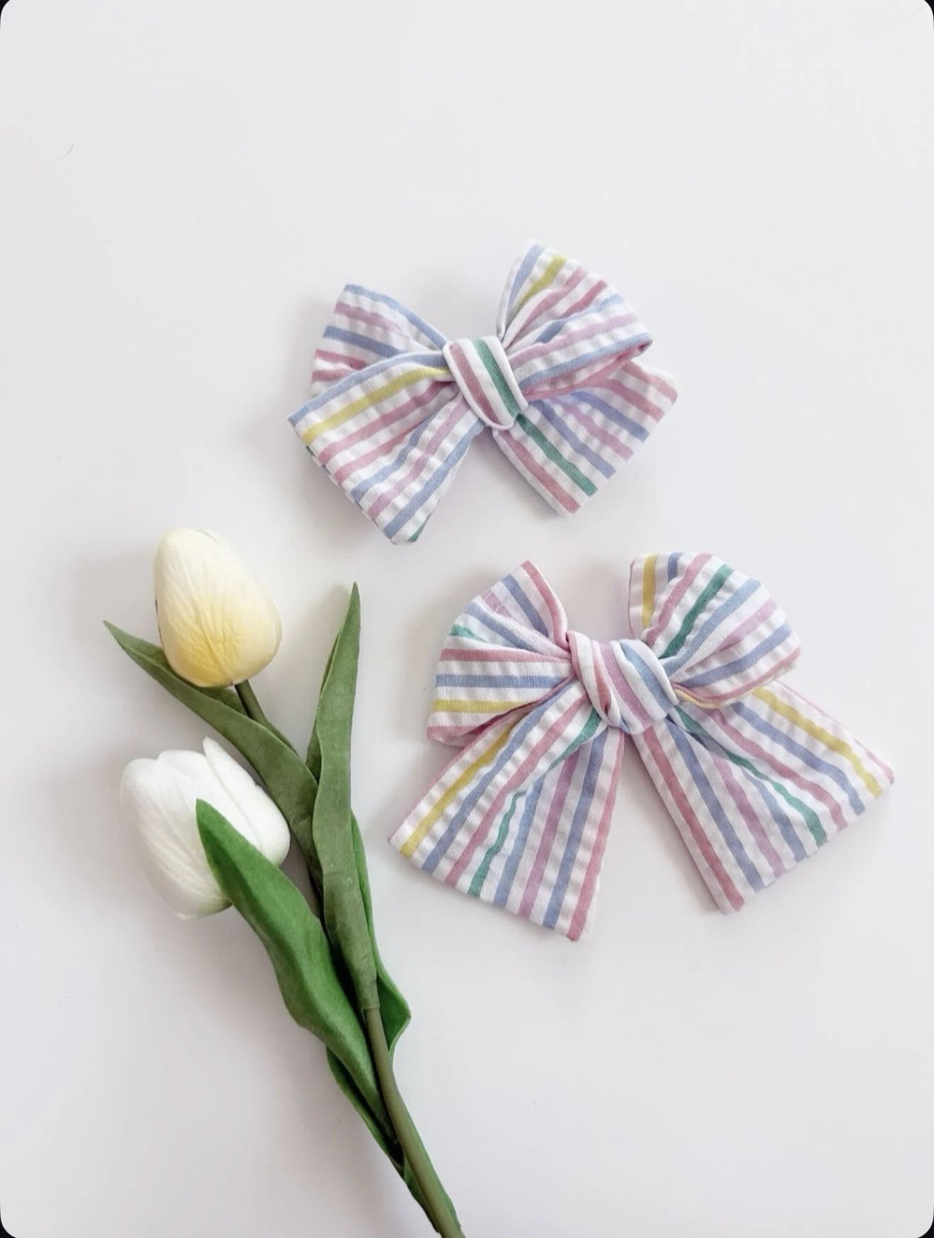 Easter Stripes - Sailor + Biggie Bow