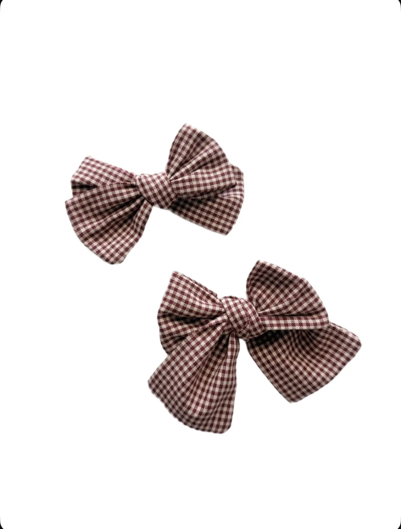Autumn Gingham - Sailor + Biggie Bow