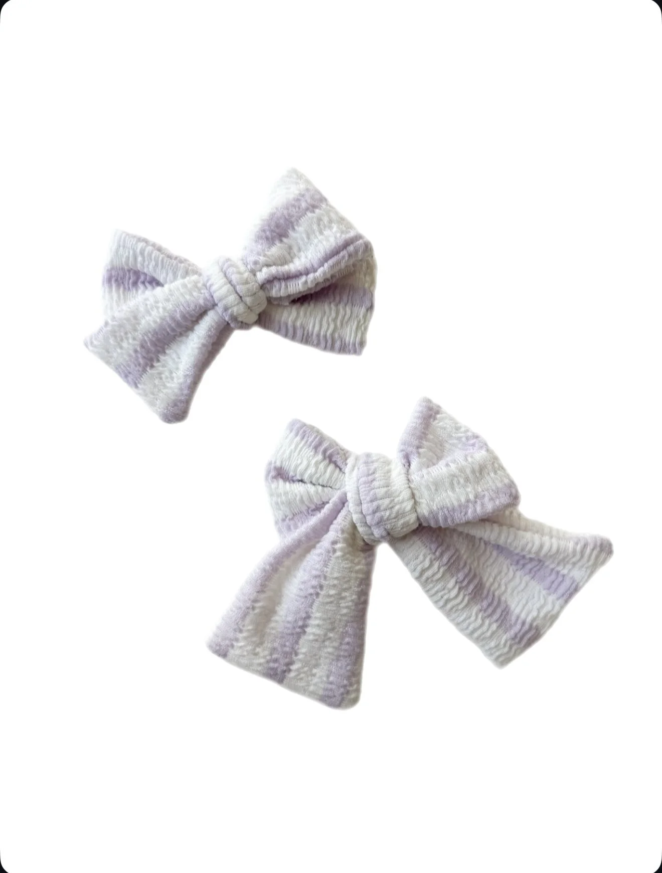 Stripped Purple Taffy - Sailor + Biggie Bow