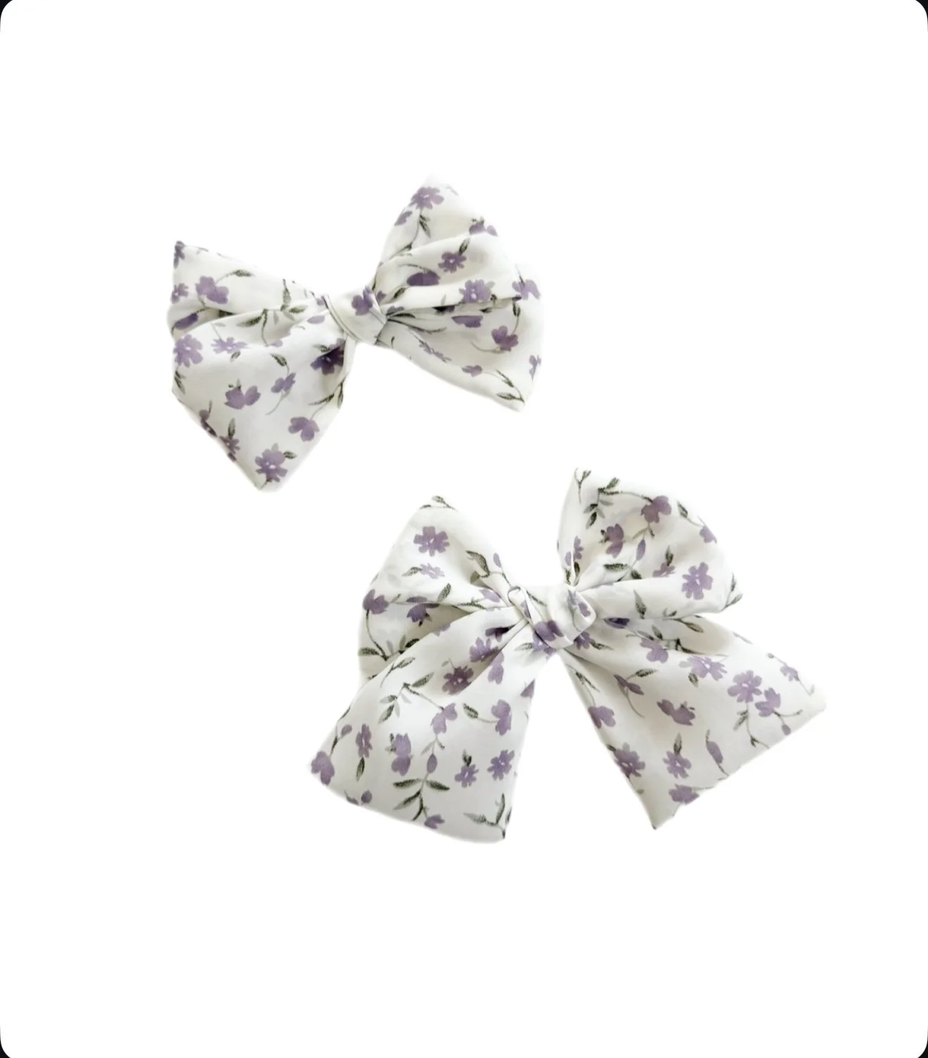 Spring Purple Blooms - Sailor + Biggie Bow