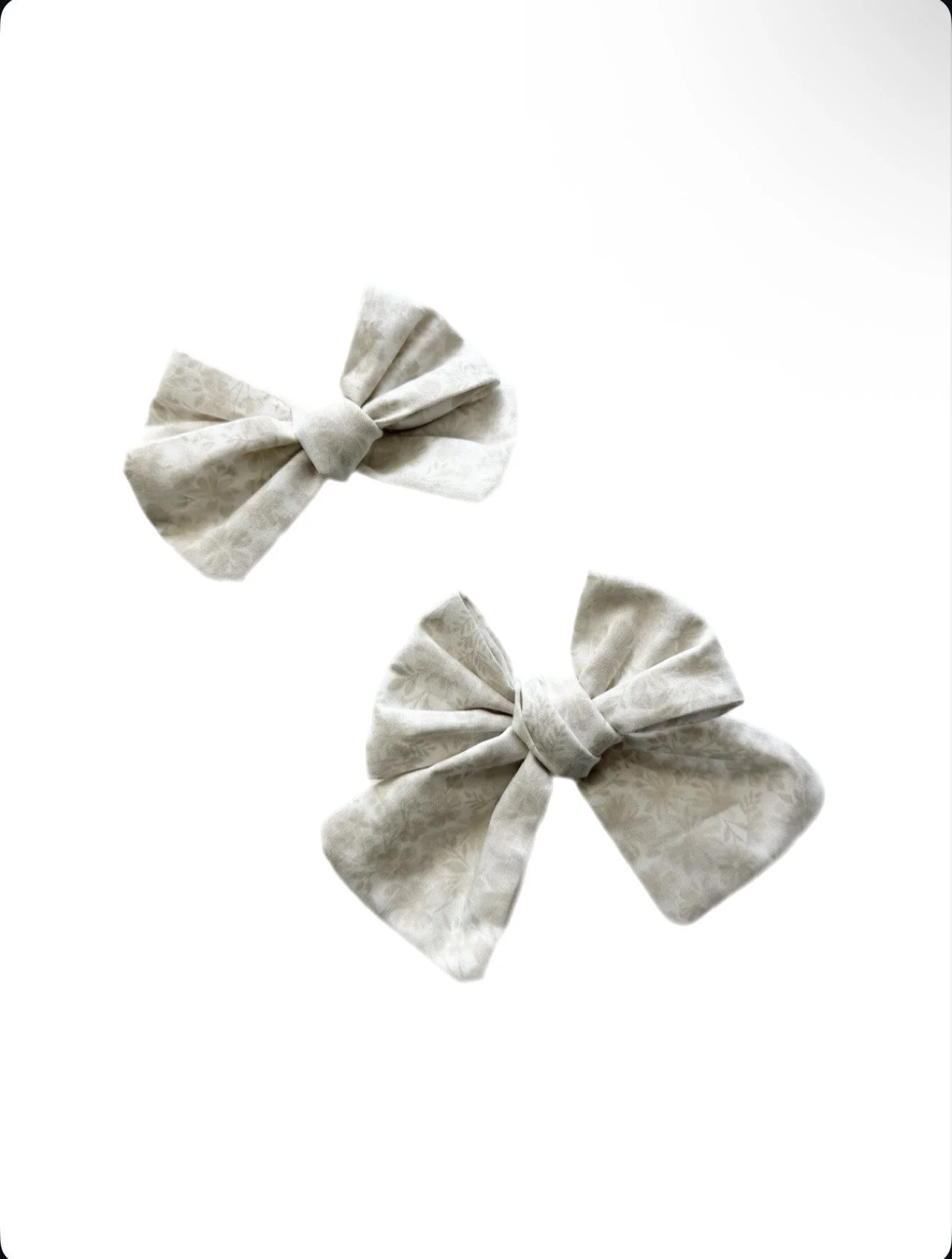 Neutral Floral - Sailor + Biggie Bow