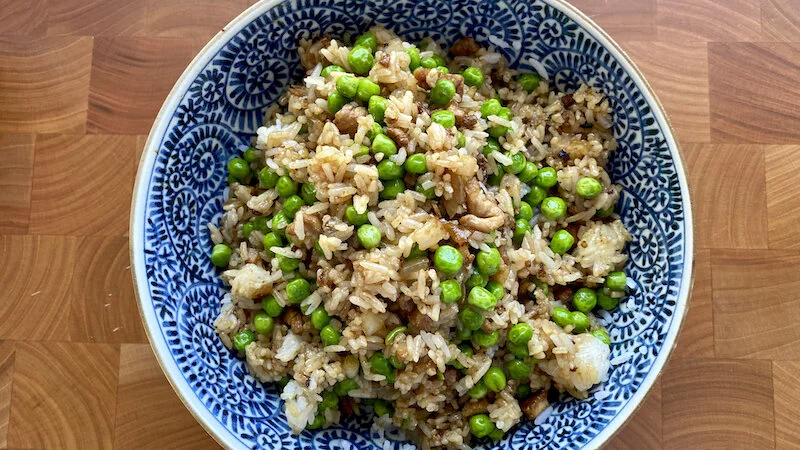 Fried Rice with Peas and Pork