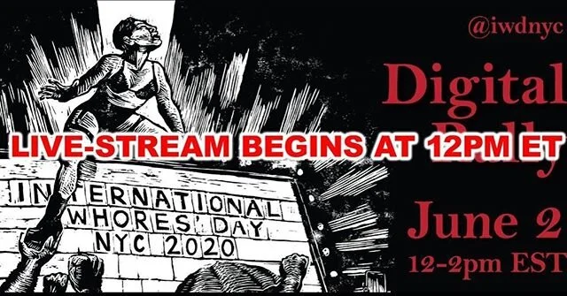 ⏳THE RALLY BEGINS IN 1 HOUR‼️
⚡️Tune in at internationalwhoresday.com @iwdnyc, where you can find all info on speakers, orgs, and the ZINE 📖 
Spanish, Mandarin, ASL language options also available 🗣
⠀⠀⠀⠀⠀⠀⠀⠀⠀
📢 INTERNATIONAL WHORES&rsquo; DAY NYC 