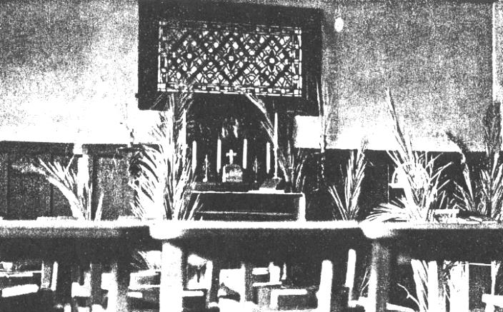  Oratory/Chapel - Glass Window is one of only a few unchanged features in the Tuttle Building 1939-40 Bulletin, Courtesy of The Archives of the Episcopal Church 