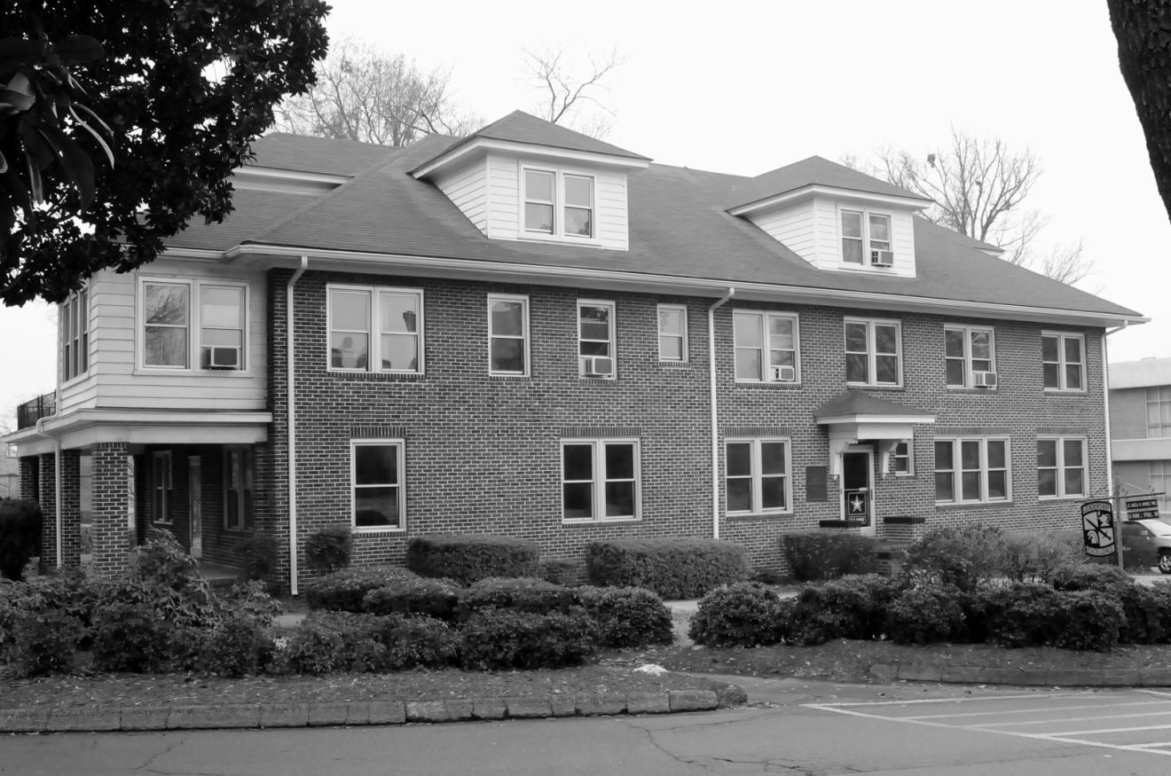  The Tuttle School Building, now called Tuttle Hall, 2009 With Woman’s Auxiliary Plaque and ROTC Insignia in view Photo by Jim Andrews 