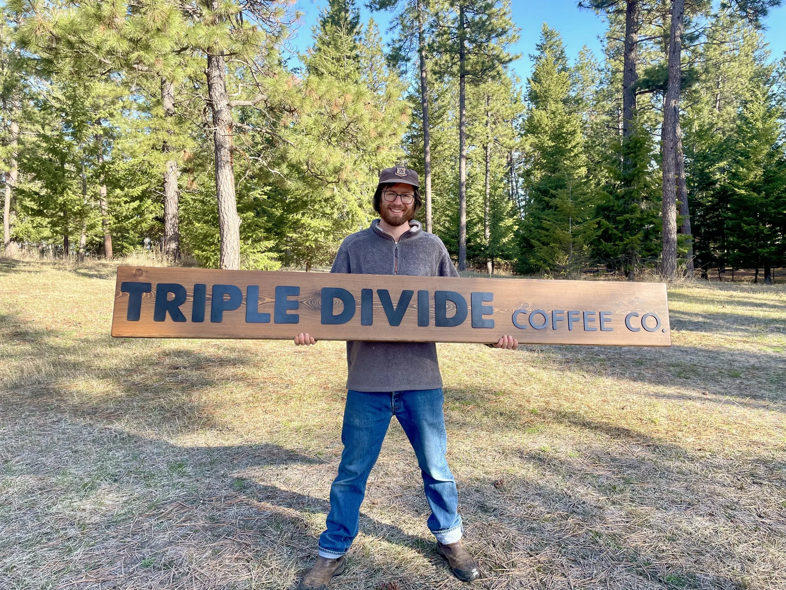 Triple Divide Coffee Co. Metal and Wood custom sign .jpeg