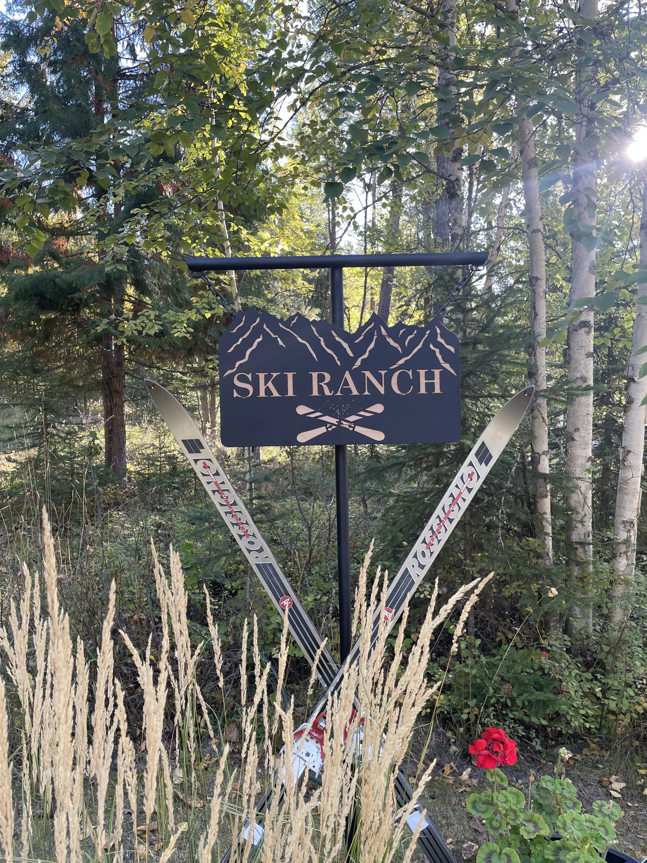 Custom Metal and Wood House Sign %22Ski Ranch%22.jpeg