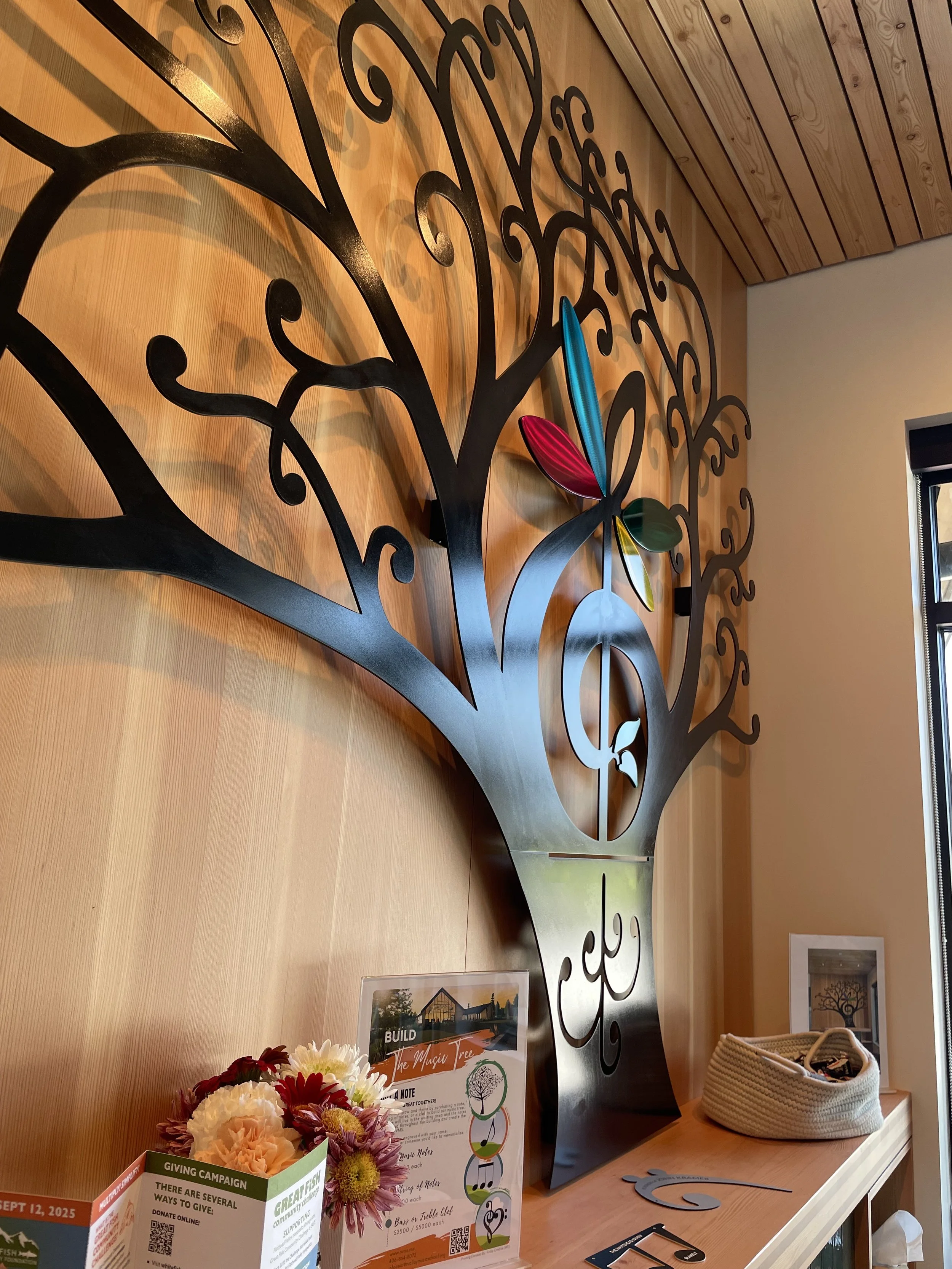 North Valley Music School Metal Wall Art Music Tree Side View.jpeg