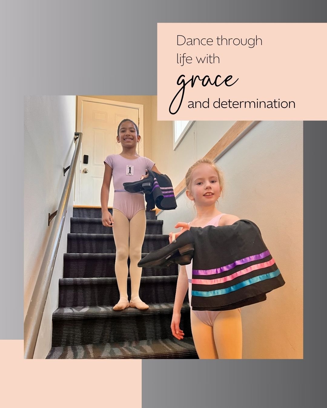 Ballet exams are behind us, and the recital is a week away...we couldn't be more excited! Pictured here are two Grade 1 students holding their character shoes and skirts before exams. Russian, Ukranian, Hungarian, and Polish folk dances are part of o