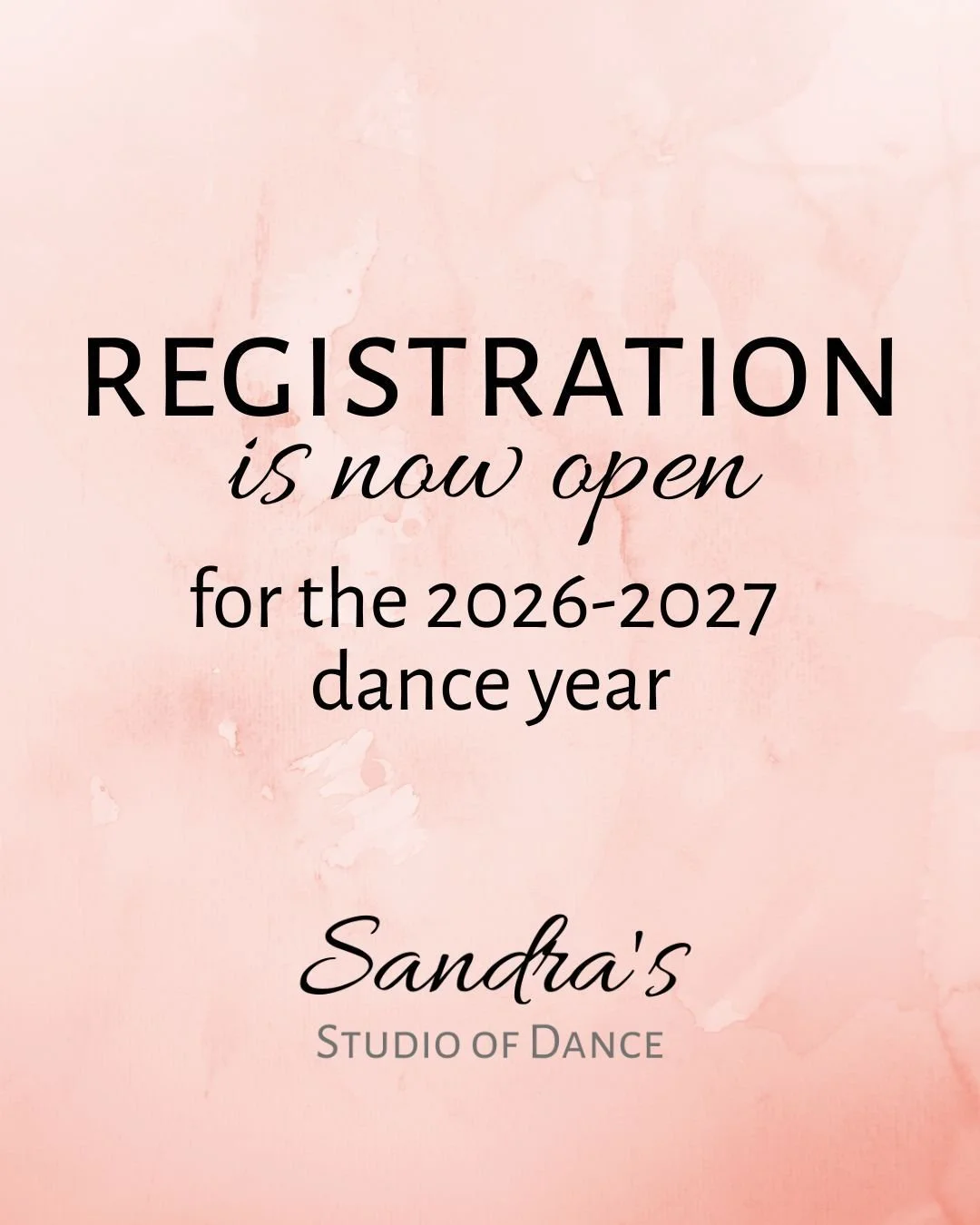 We're not fooling around -- registration is now open for the 2026-2027 dance year, and we'd love to have you join us!

#sandrasstudioofdance #spokanedancers #spokanekids #kidsballetclasses #preballet #balletschool #tapdance #contemporarydance #proudt