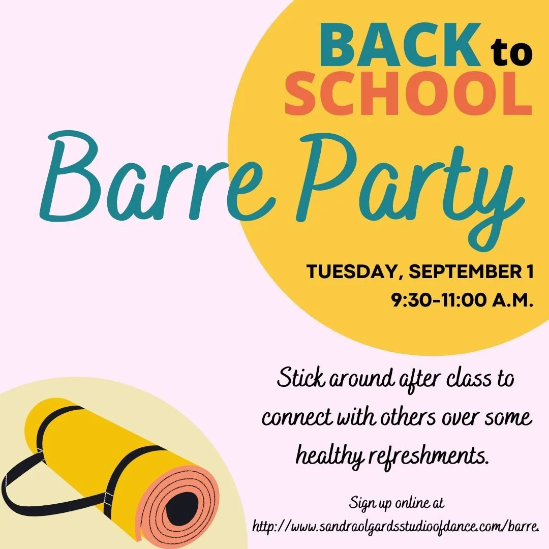 Grown-ups! Join us for barre on Tuesdays and Thursdays at 9:30 starting September 1. Learn how to have the strength, balance and flexibility of a dancer as you age! Check out our website for registration details. 

#sandrasstudioofdance #spokanedance