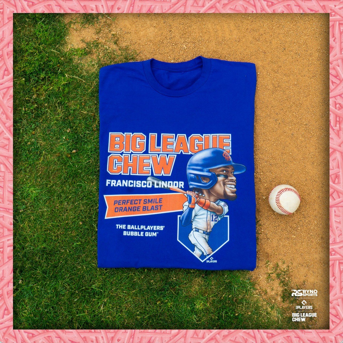 Francisco Lindor has that perfect smile for blowing bubbles while Matt Olson always puckers up when he see that perfect pitch. @lindor12bc @matt_olson21

@bigleaguechewgum x @mlbpa x @rynosportsapparel

Link in bio to purchase!