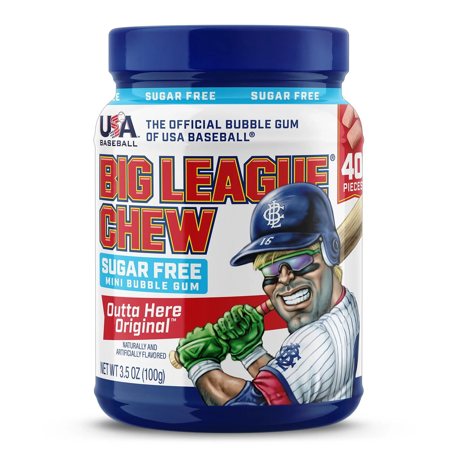 40ct Sugar Free Mini Bubble Gum To Go Cup — Big League Chew