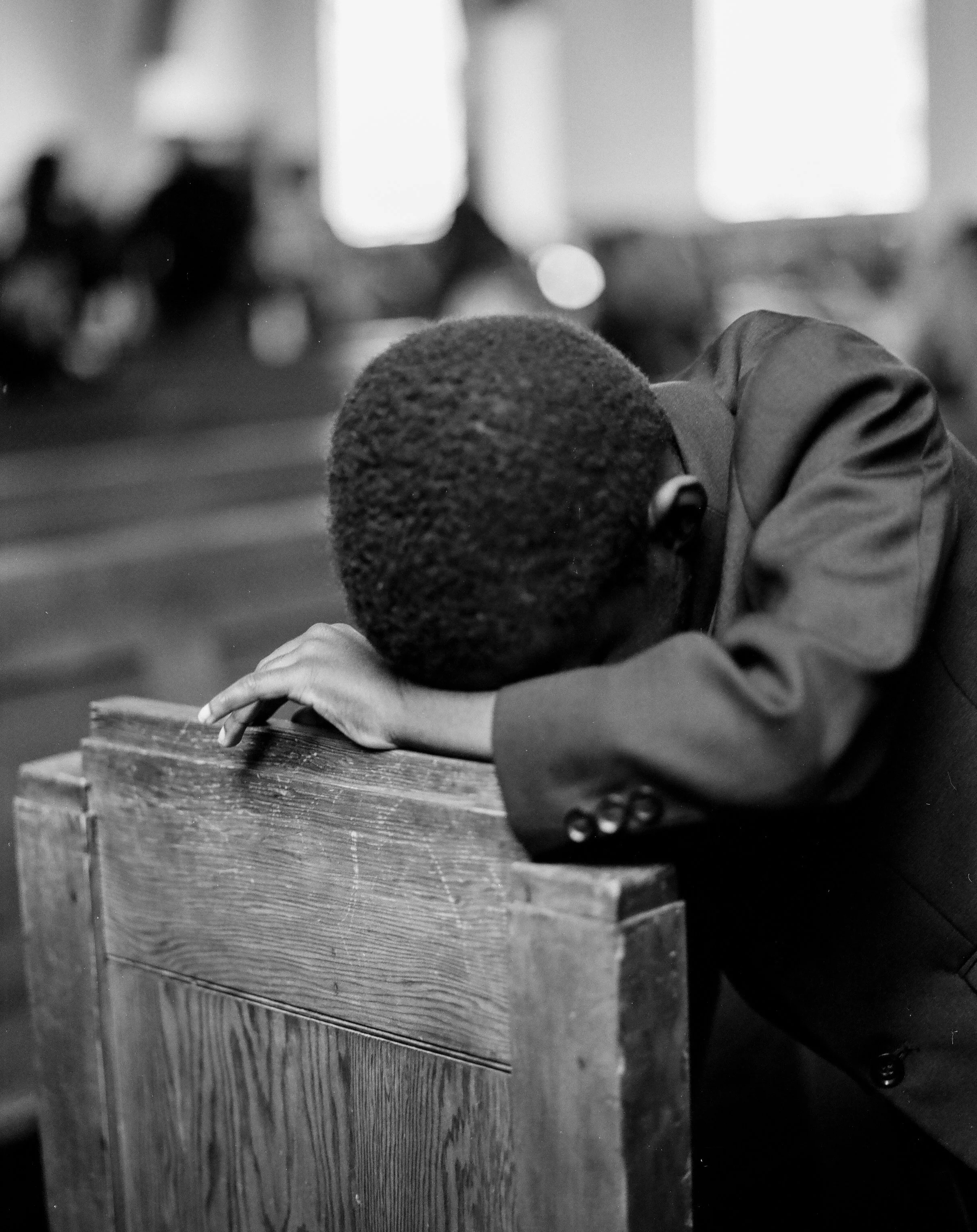 Returning to Soil: Boy on Pew, 2024