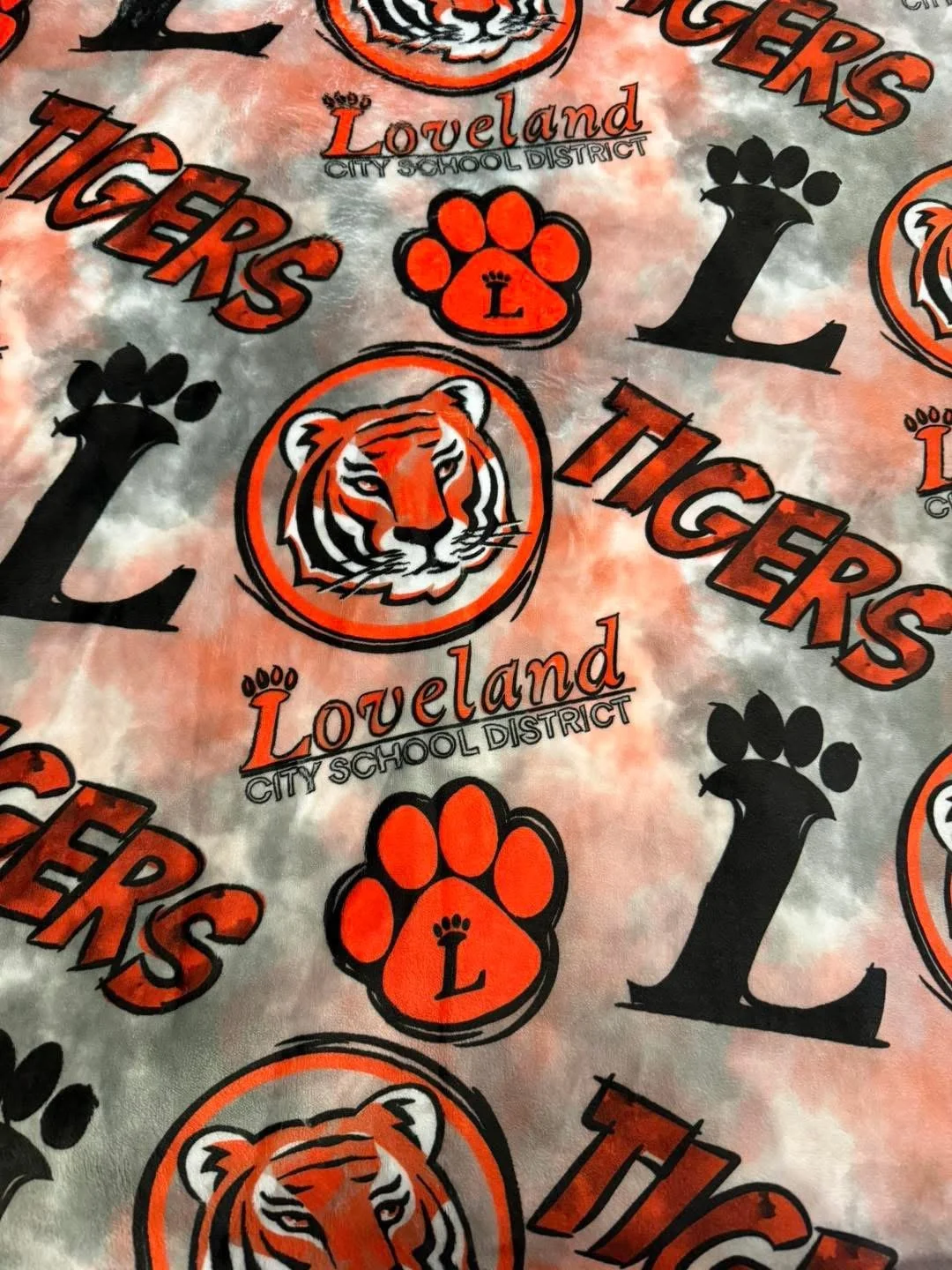 Loveland Tigers Ultra-Soft Minky Blanket