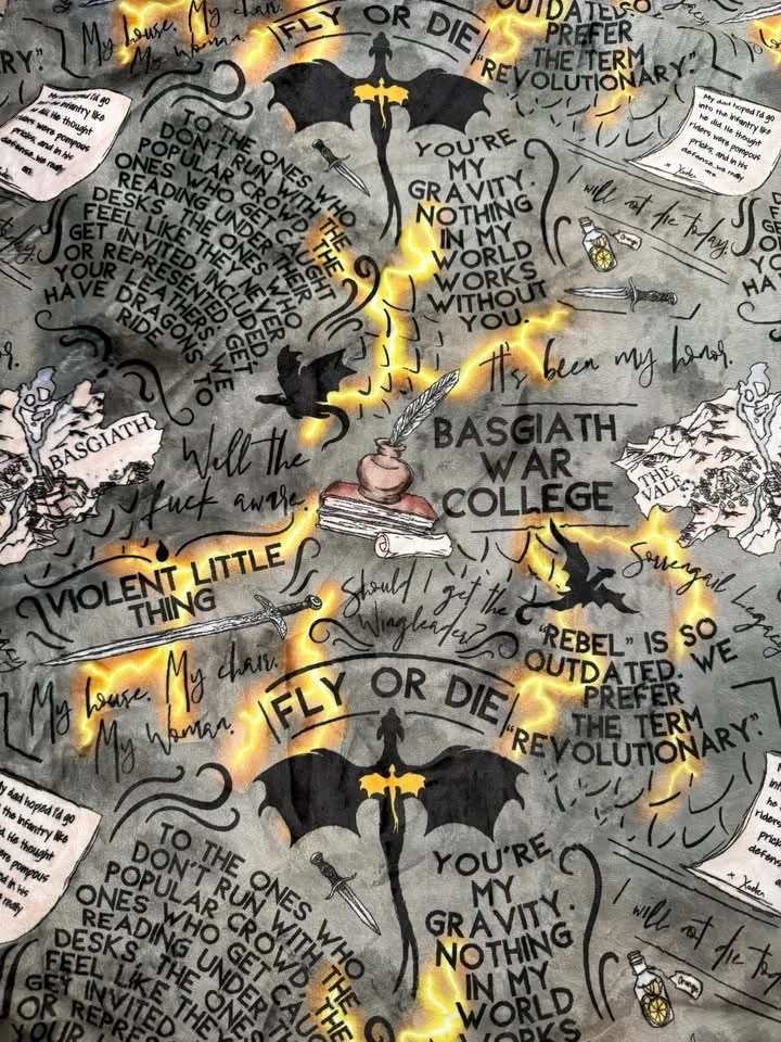 Fly or Die dark grey with lightning exclusive Blanket/ towel