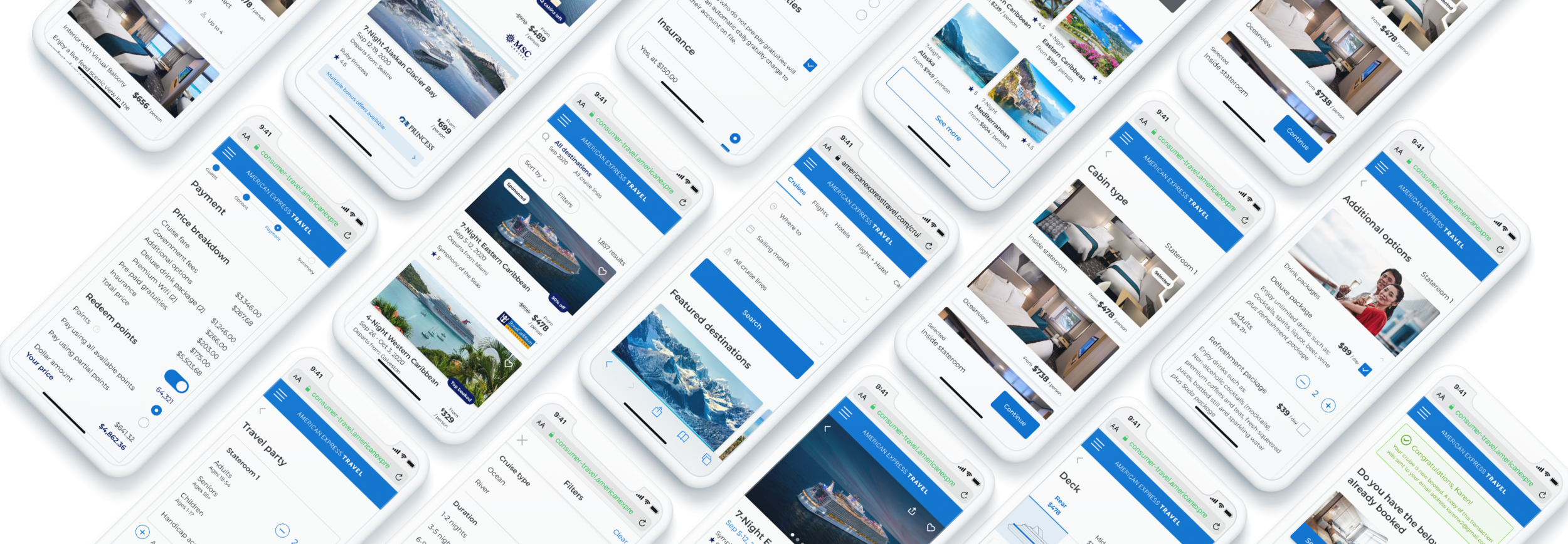 Reimagining a cruise booking platform for American Express cardholders