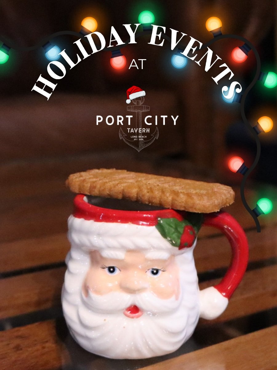 The holiday season is packed full of fun events at Port City! Come for one or come for all - they&rsquo;re guaranteed to get you in the holiday spirit🎄⭐️

Upcoming Events:
Cookies &amp; Cocktails: every Tuesday from 6-9pm
Christmas Parade After Part