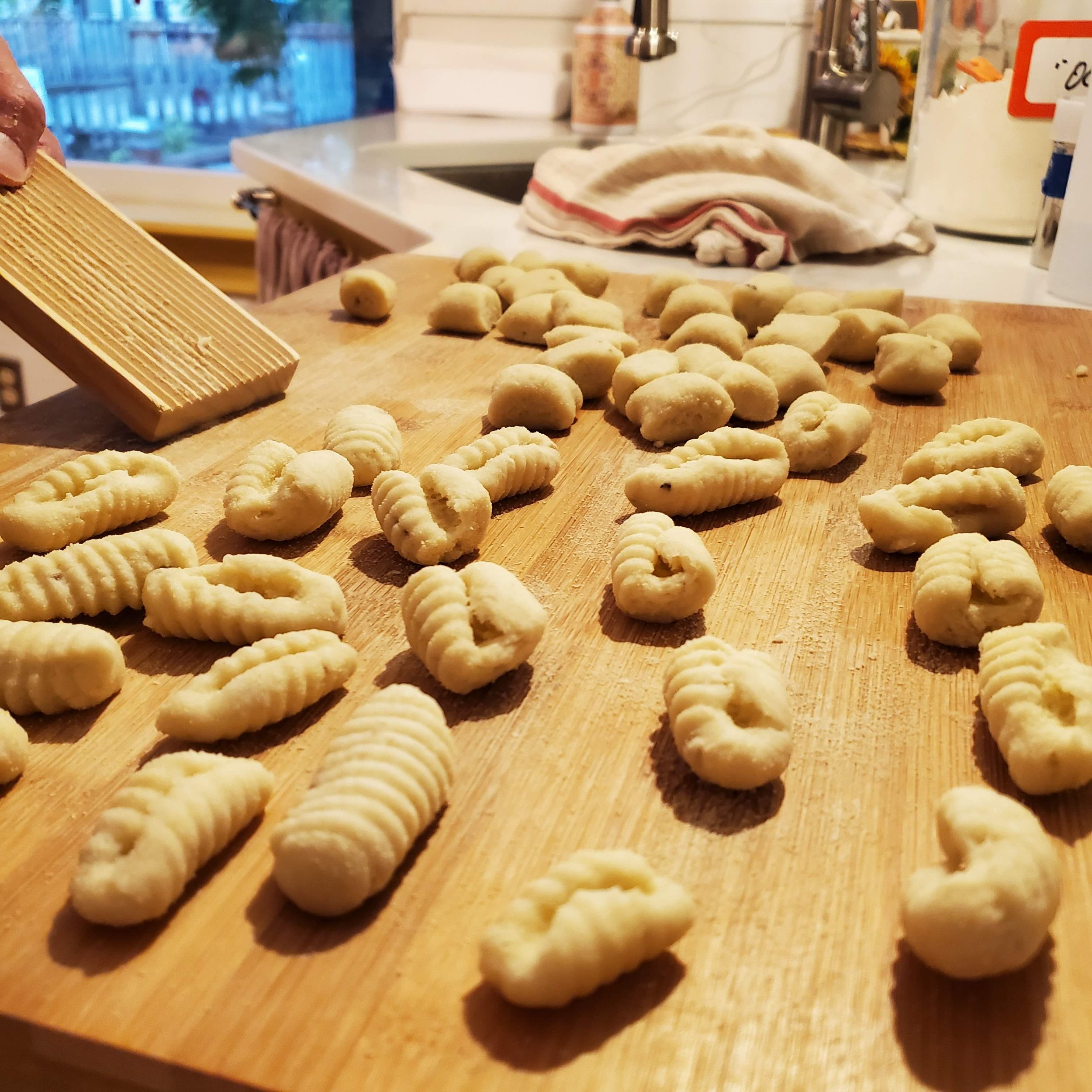 Gnocchi in mushroom ragu and Gnocchi with gorgonzola cream 4 available $75pp