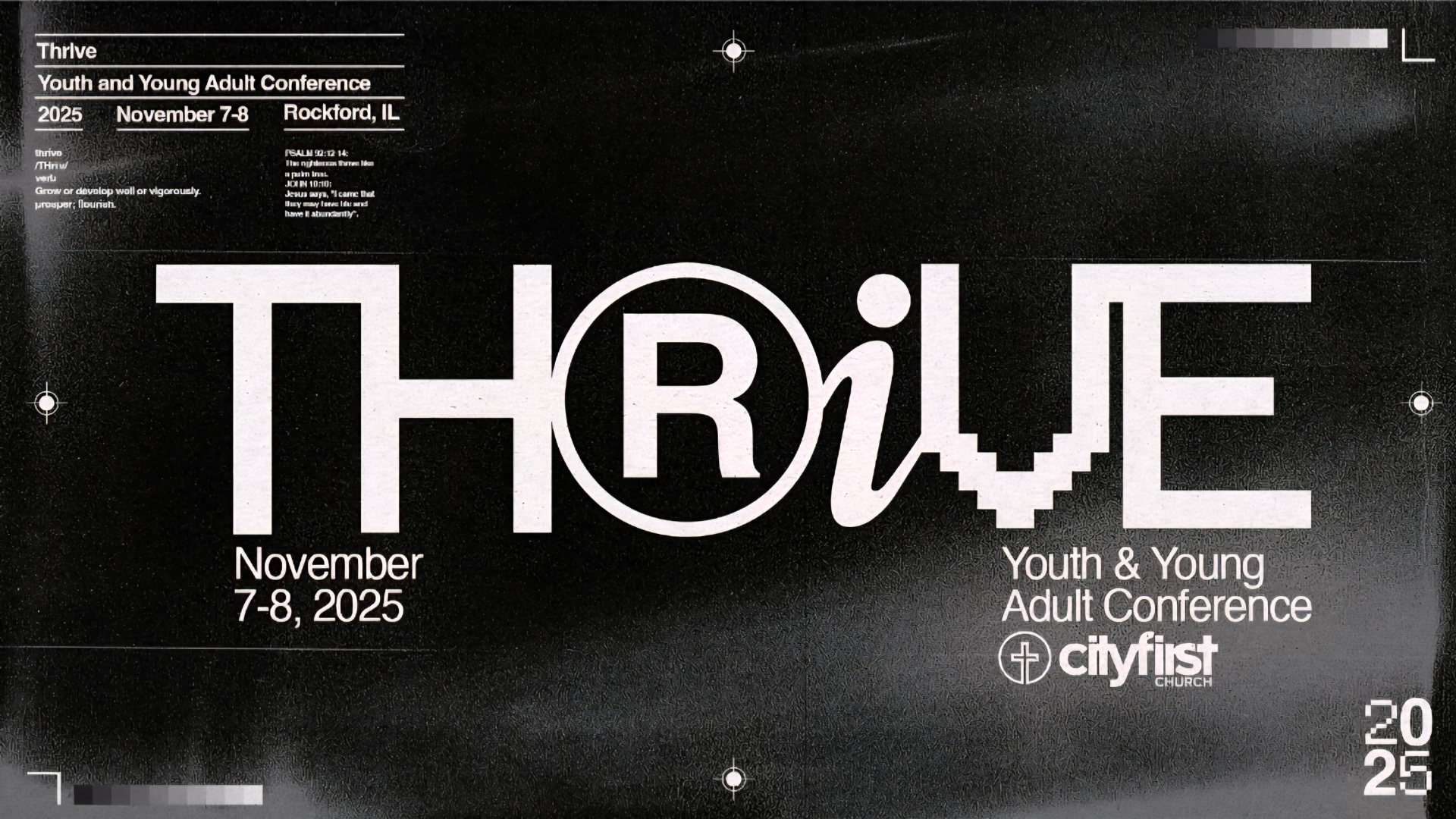 Thrive Conference Registration and Info!
