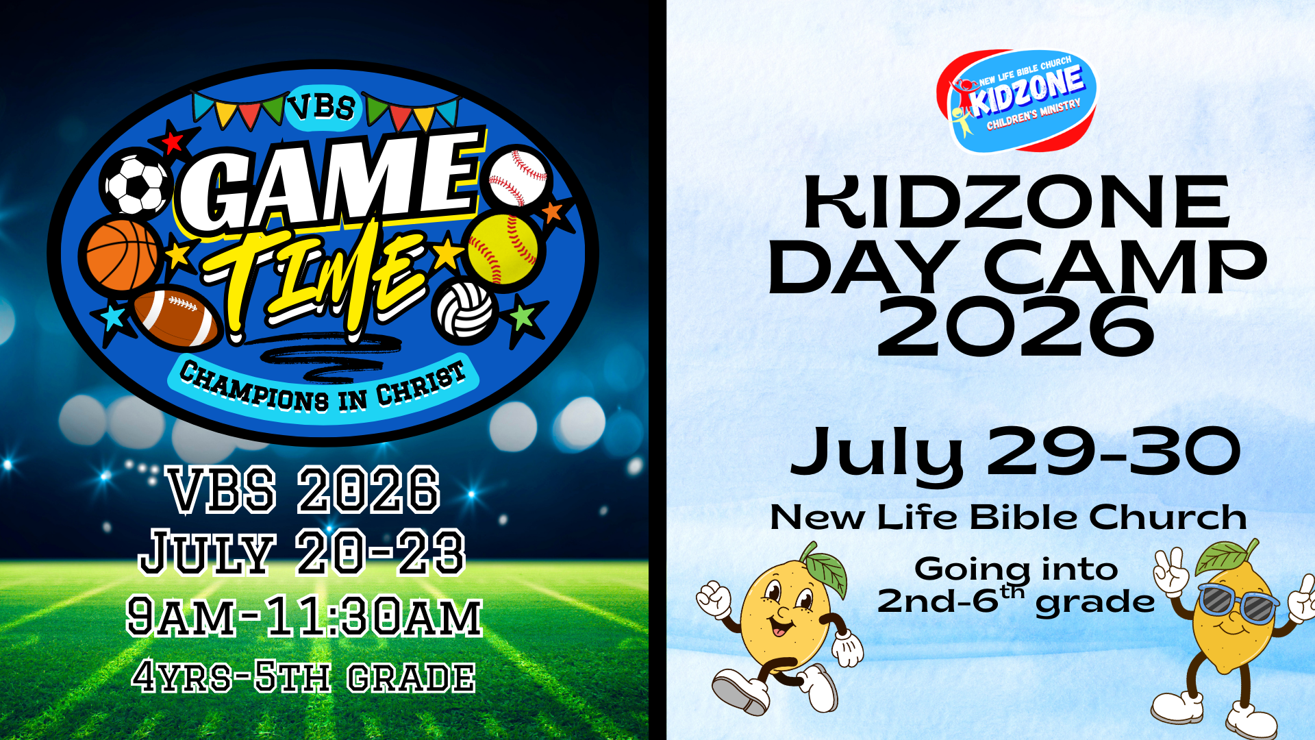 Summer 2026 Save the Dates!