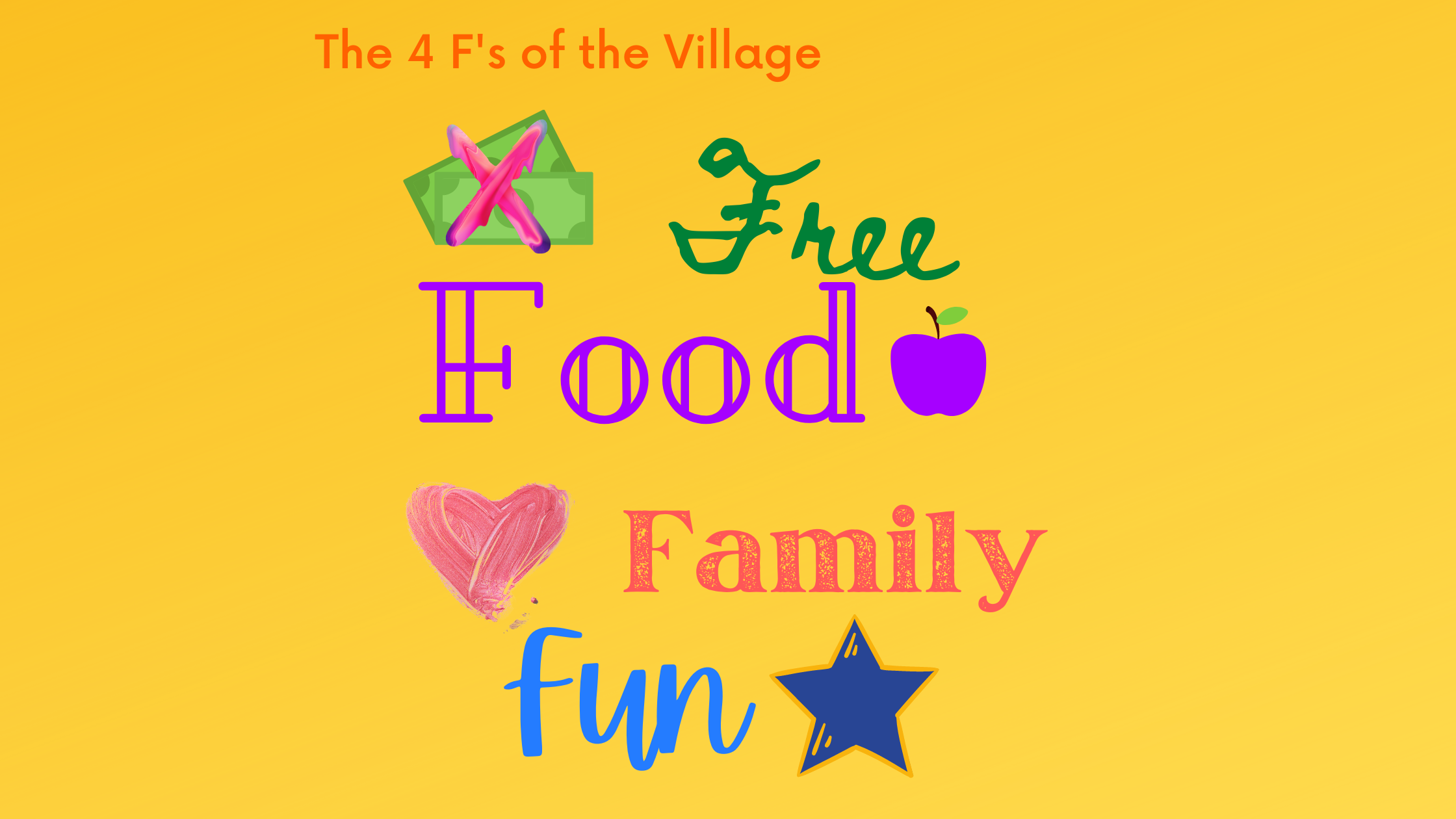 4 F’s of The Village — Michael Redhead Champagne