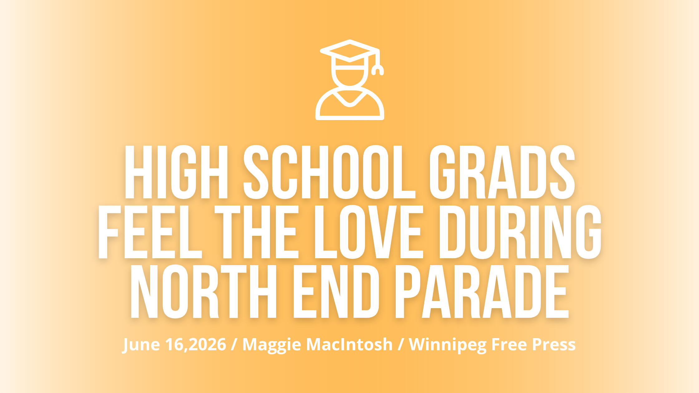 High school grads feel the love during North End parade