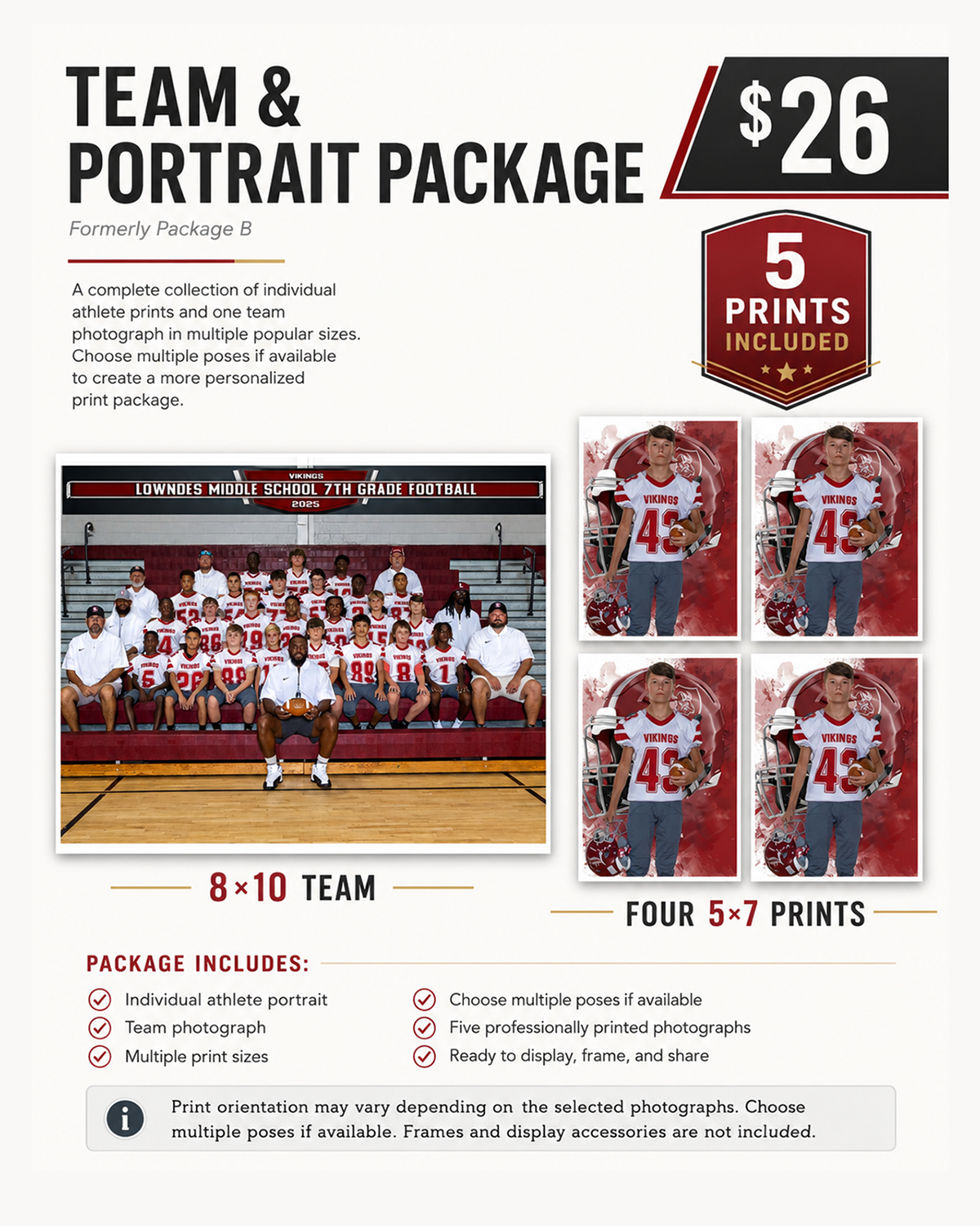 Package B - $26