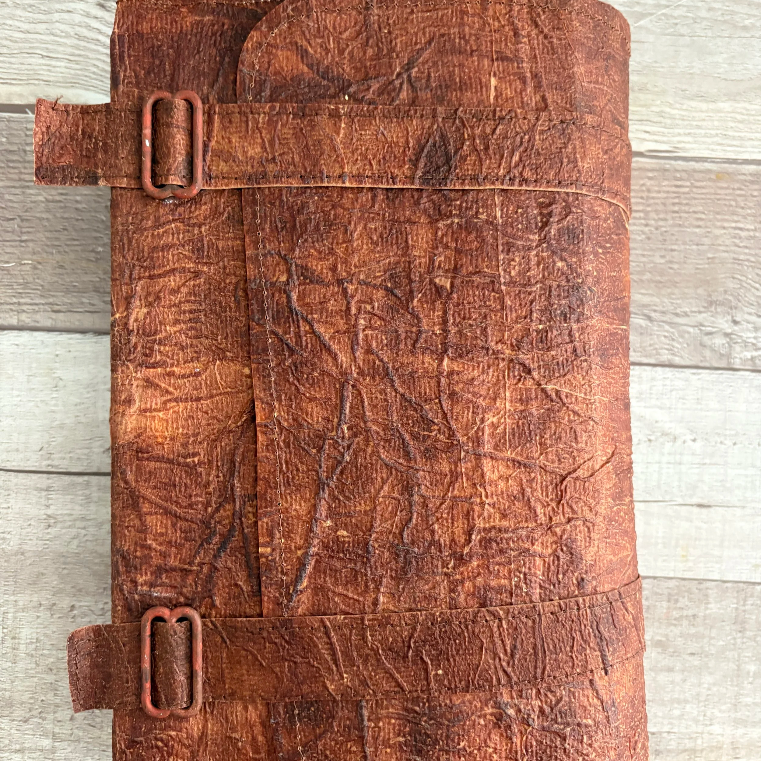 DIY Faux Leather Travel Journal Cover Using Toilet Paper!