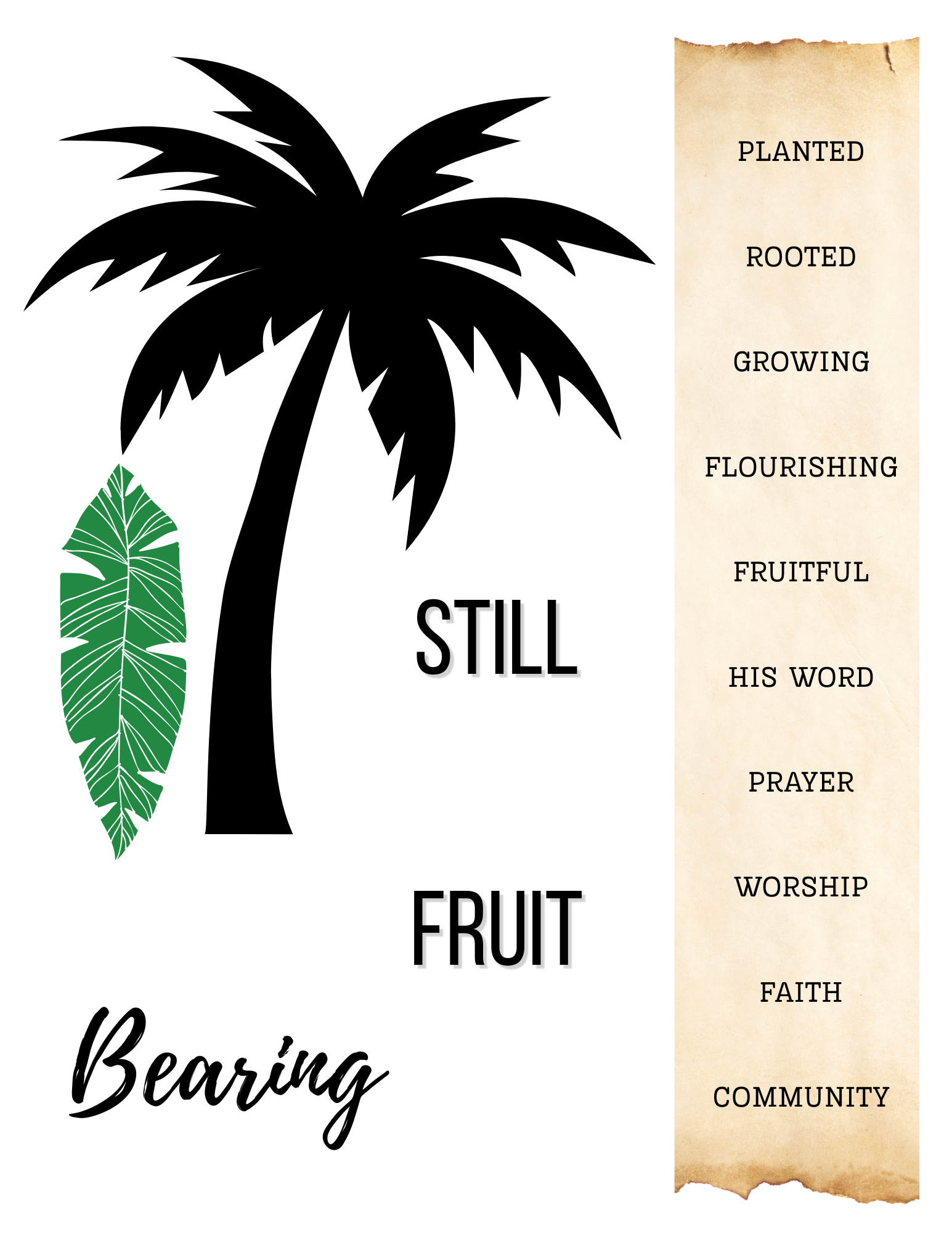 Psalm 92:12-15 - Be Like A Palm Tree - Still Bearing Fruit