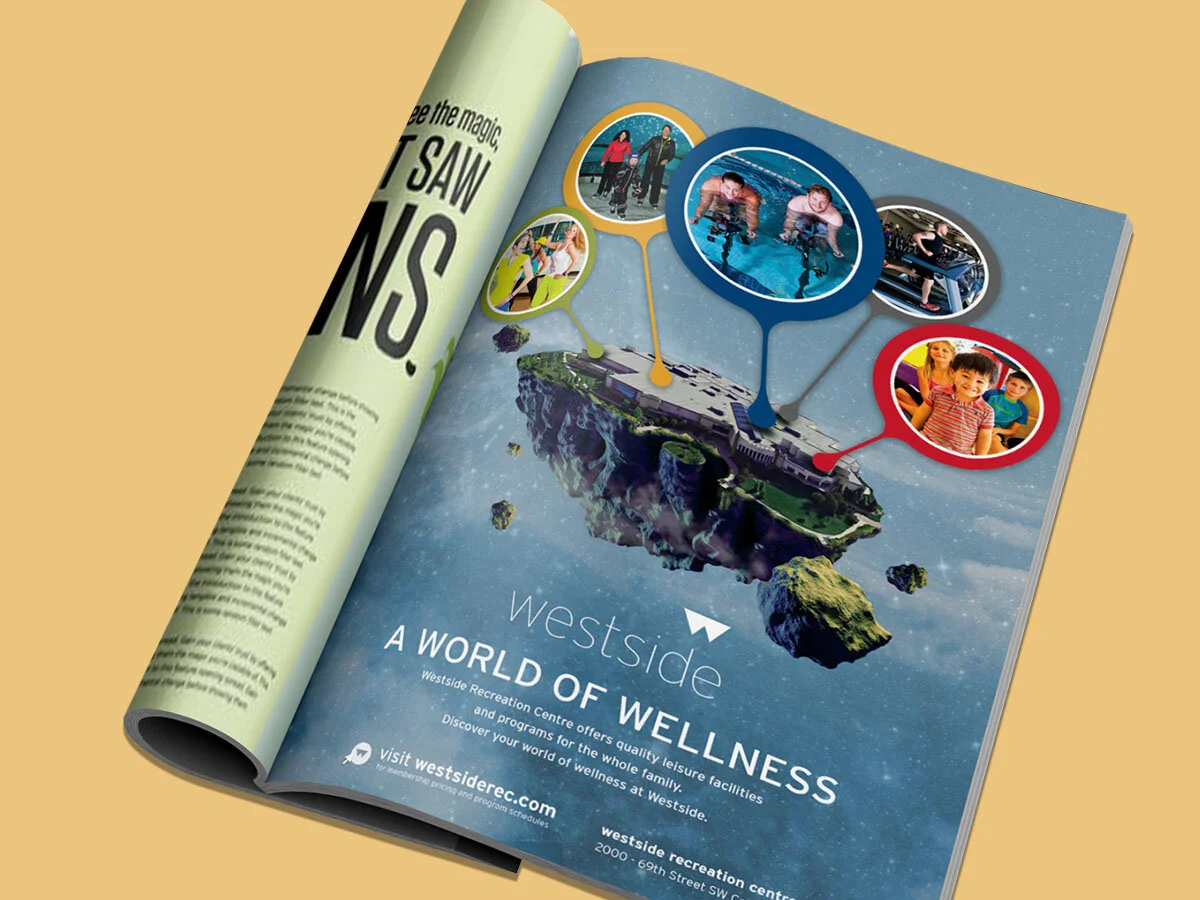 Westside Recreation - "A World of Wellness" Print Campaign