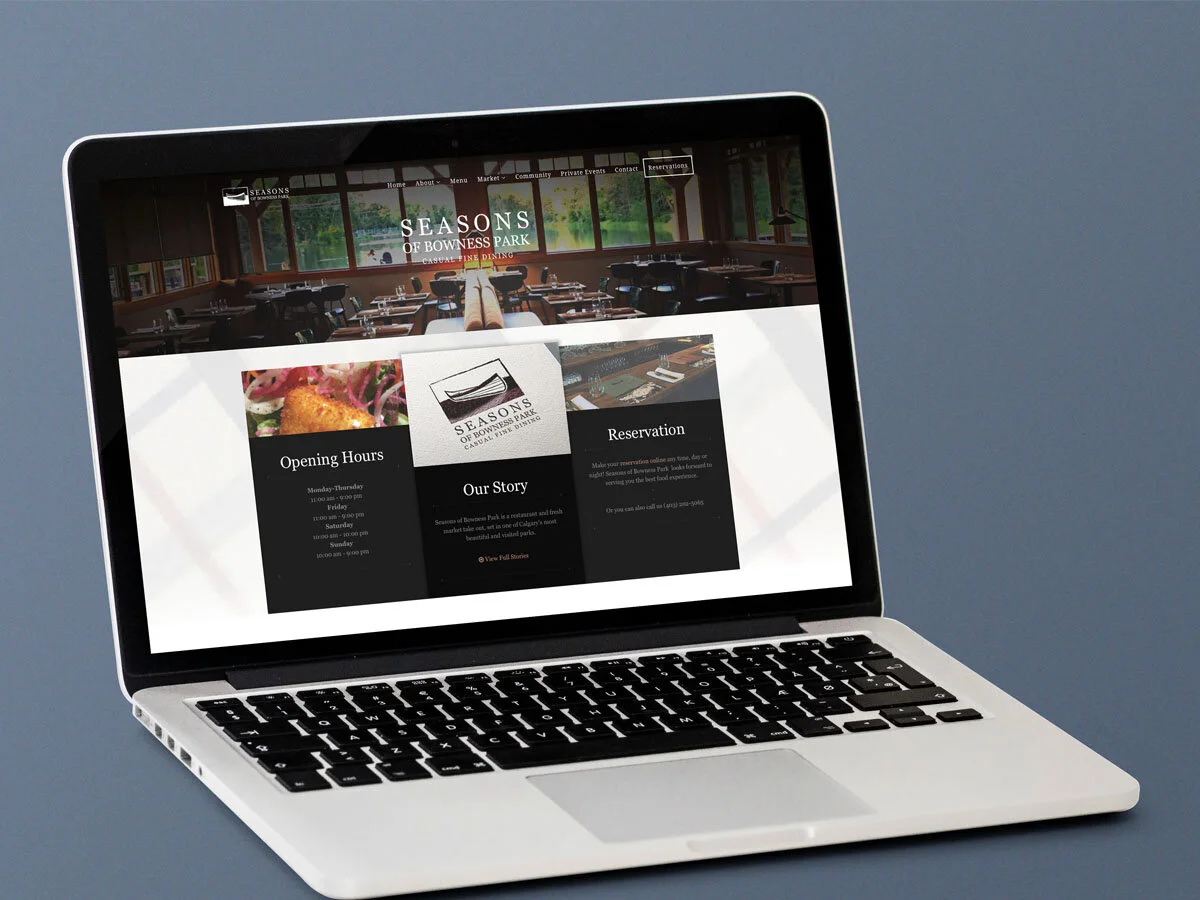 Seasons of Bowness - Wordpress Website