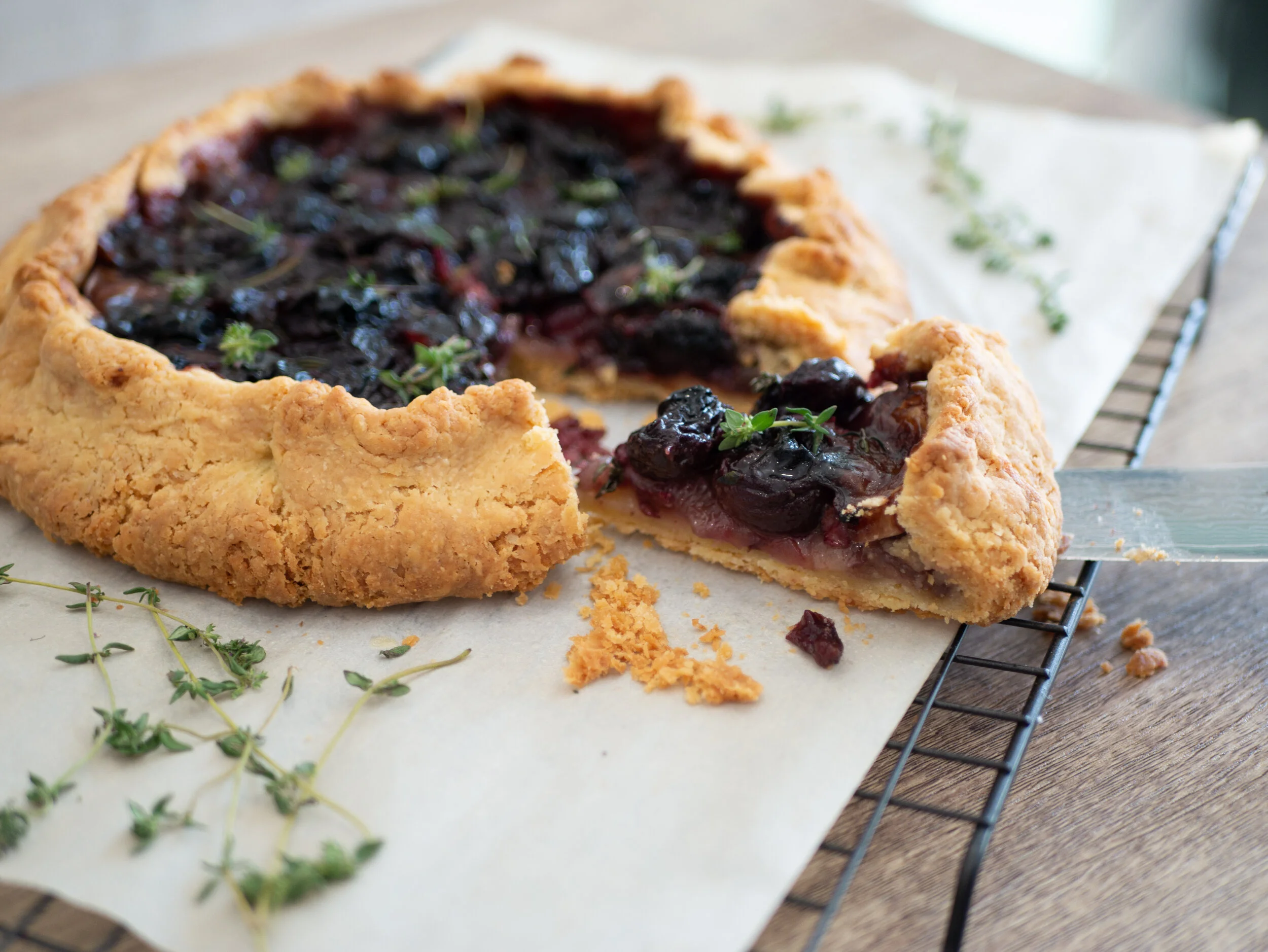 Rustic Cherry Tart