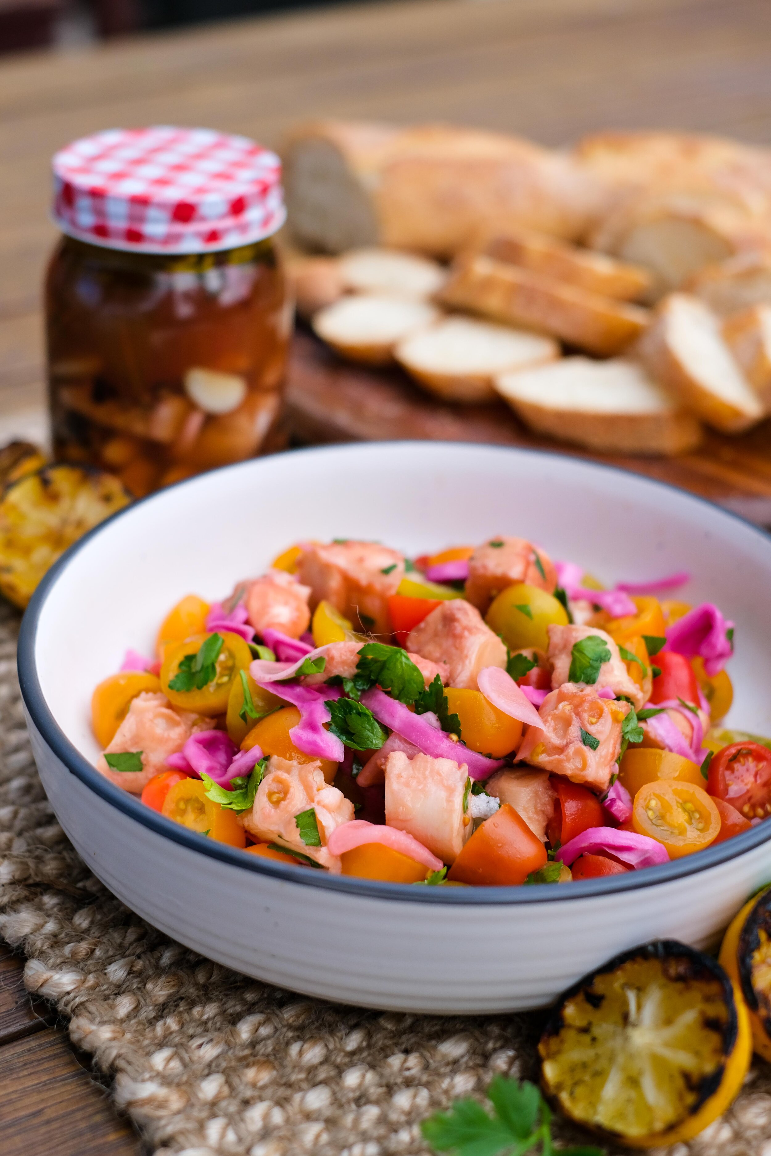 Pickled Octopus and Salad