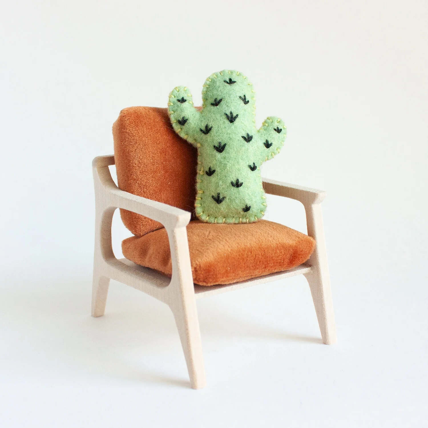 Miniature Cactus Cushion For The Modern Dollhouse Honey Thistle