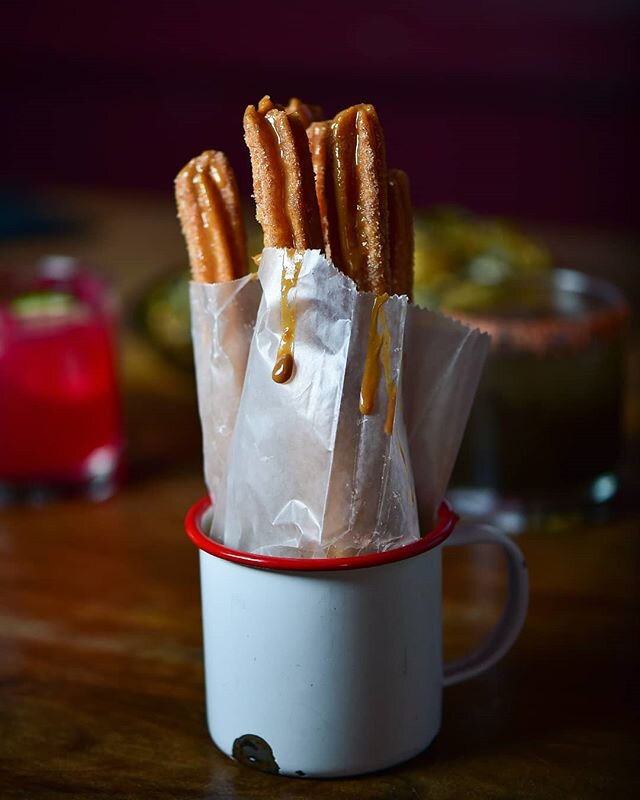 Can't do a menu without churros and can't do churros without chocolate sauce. 🤤