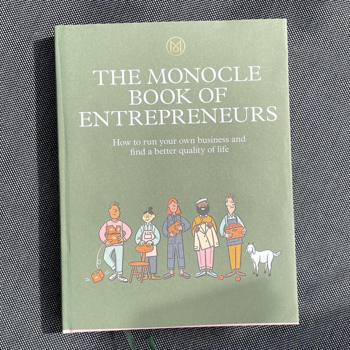 Inspiration: for the entrepreneurs out there! A great read full of expert advise from funding to branding to community building. Plus a 100 success stories to inspire you into action! Beautifully designed and written &mdash; Monocles Book of Entrepre
