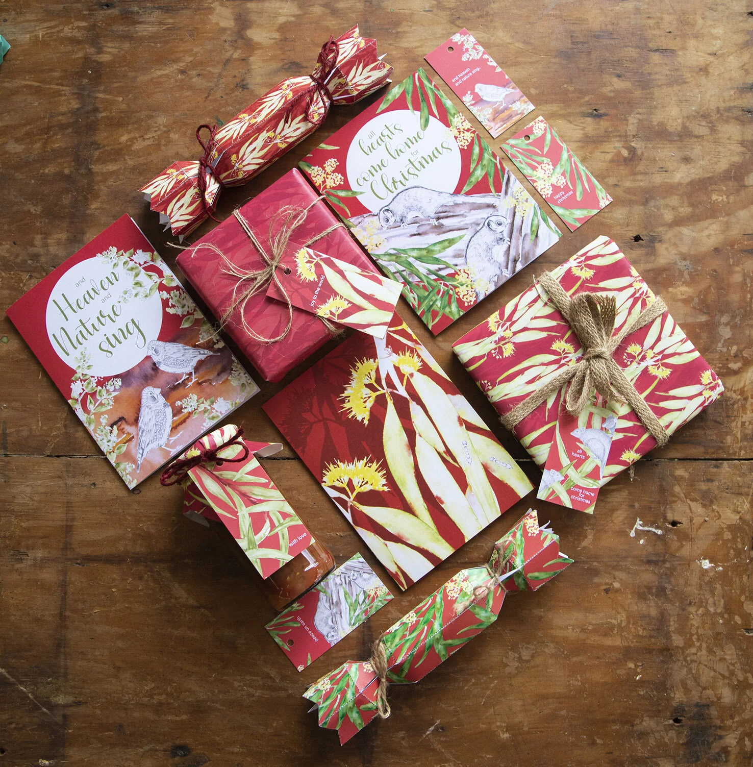 Fabriculture Red Desert Christmas Cards recycled eco friendly