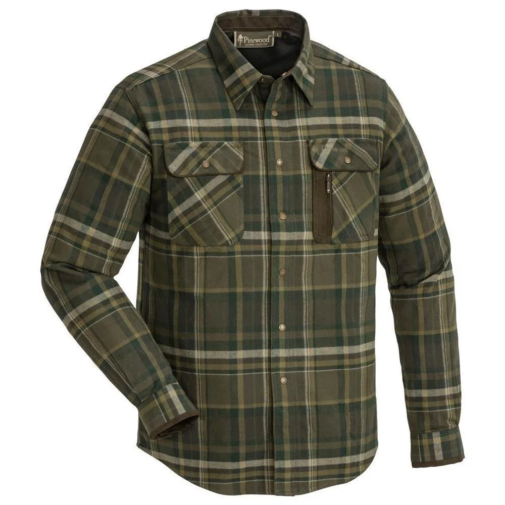 Pinewood Cornwall Shirt oliv/terracotta